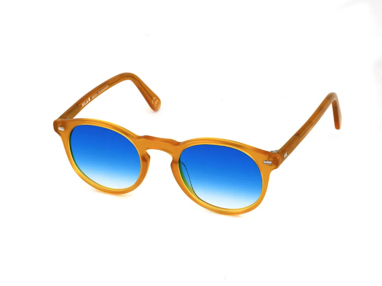 XLAB Unisex Tasmania Occhiali da sole Acetato Giallo Cobalto giallo Pantos Polarizzata