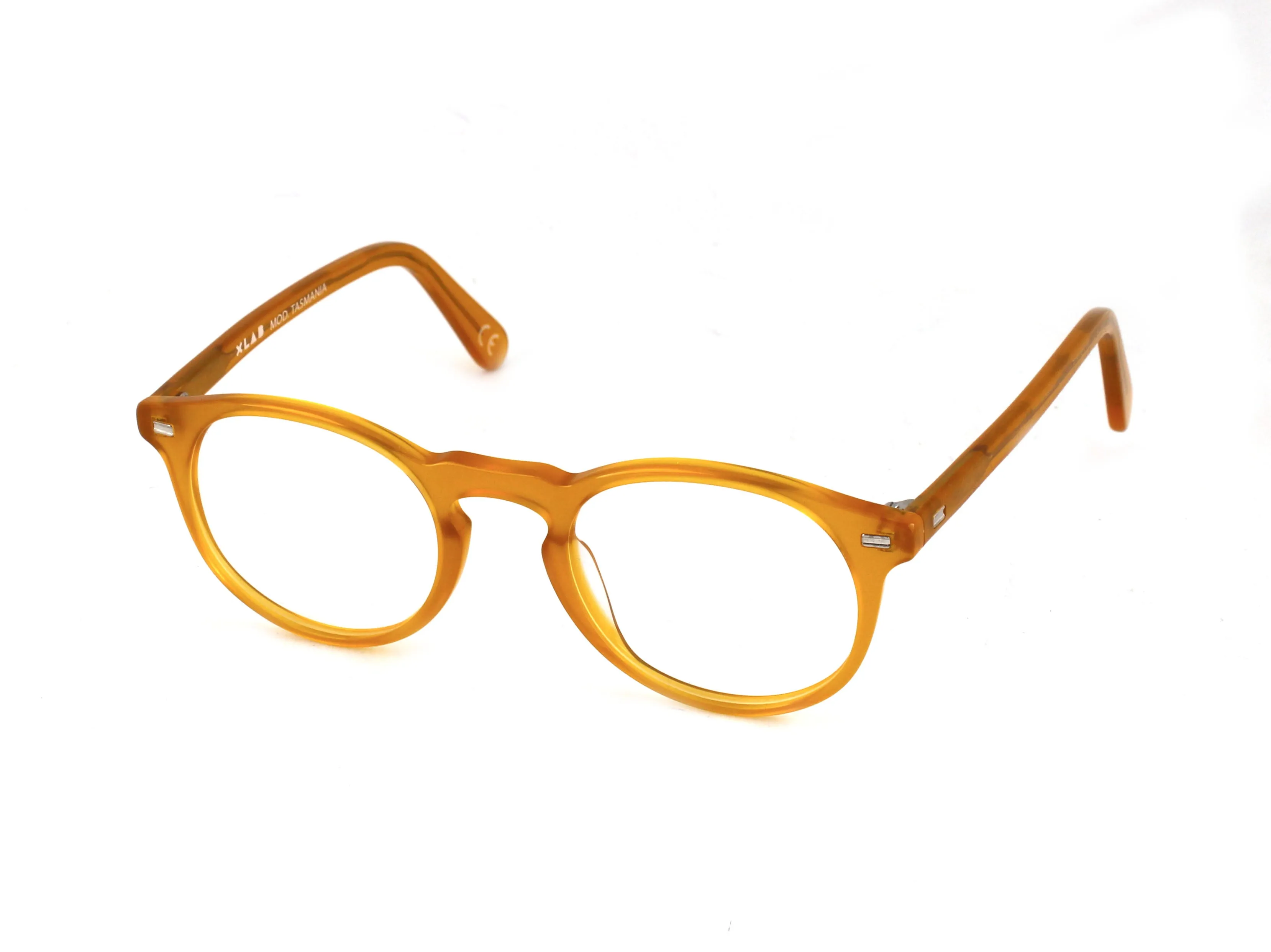 XLAB Unisex TASMANIA Montature da vista Acetato Giallo Pantos Antiriflesso Antiriflesso
