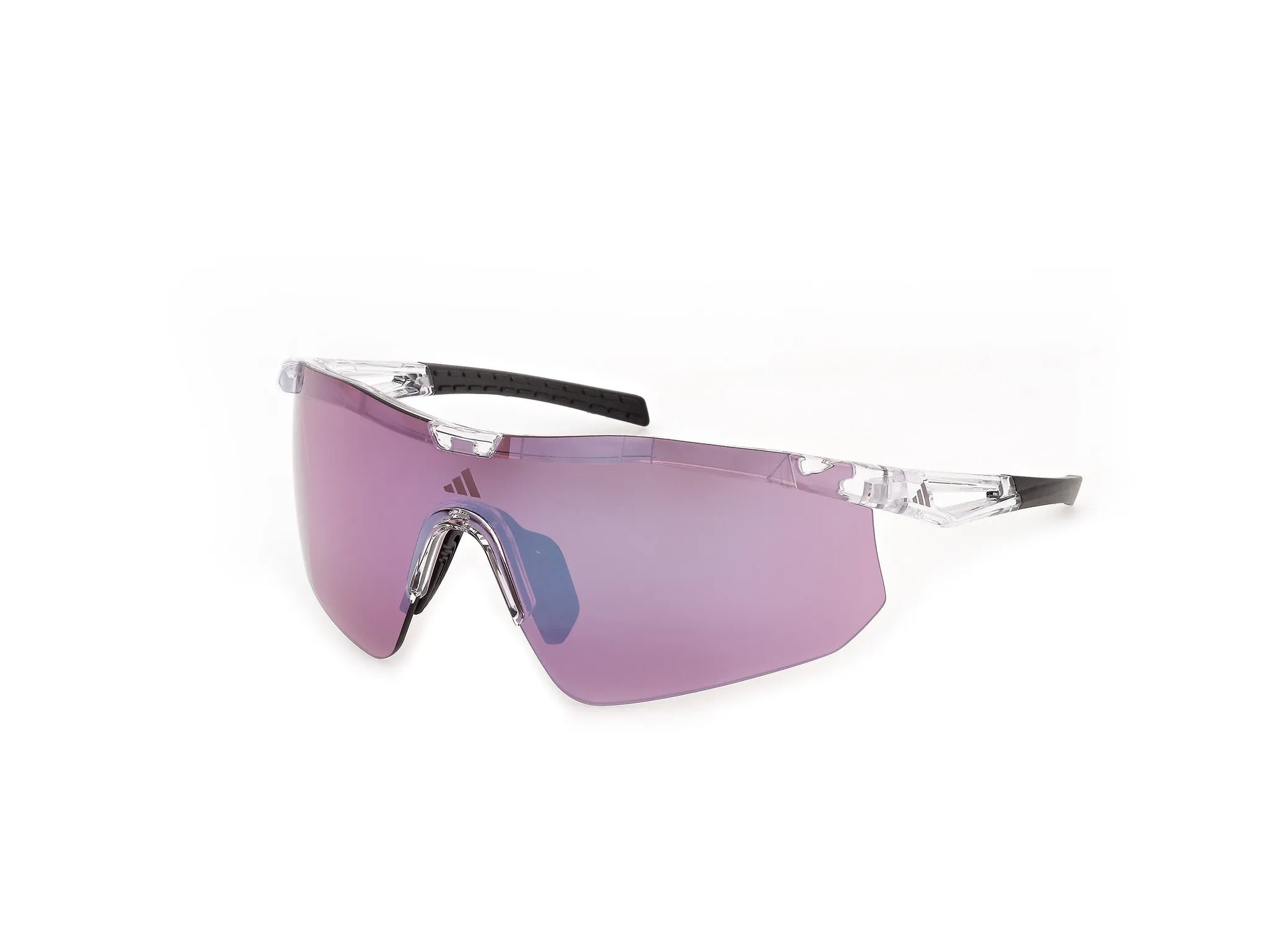Adidas Sport SP0128 KAPHIROS EVO 26Z Occhiali da sole Iniettato Trasparente Viola Maschera Normale