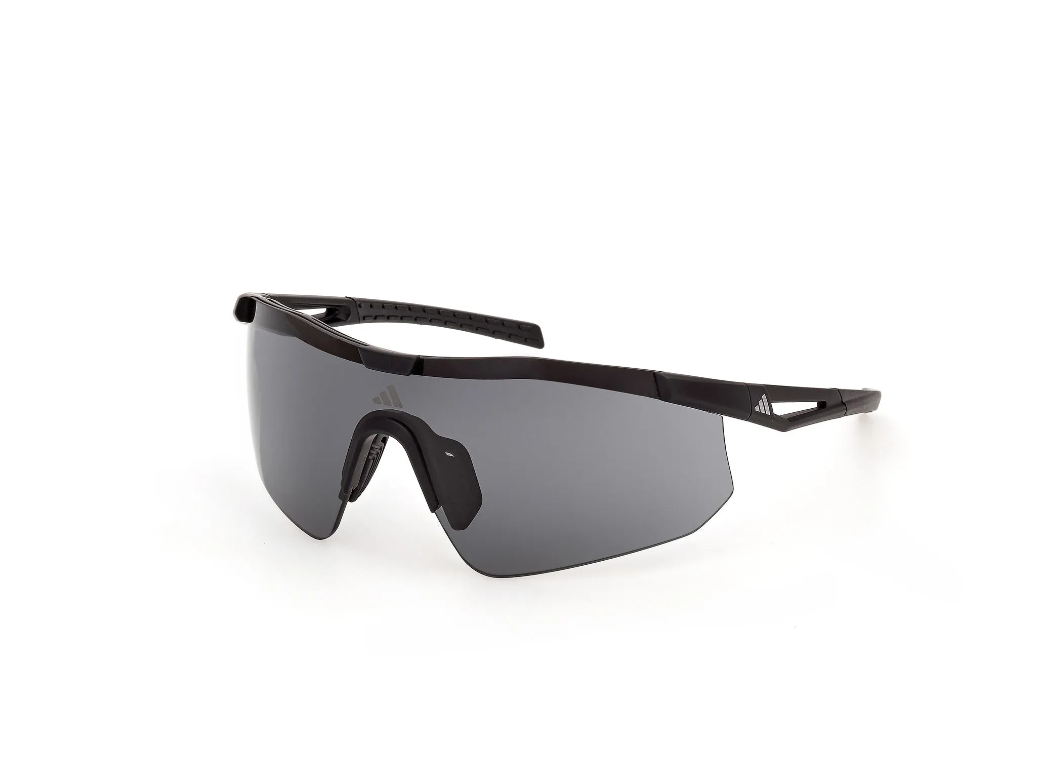 Adidas Sport SP0128 KAPHIROS EVO 02A Occhiali da sole Iniettato Nero Fumo Maschera Normale