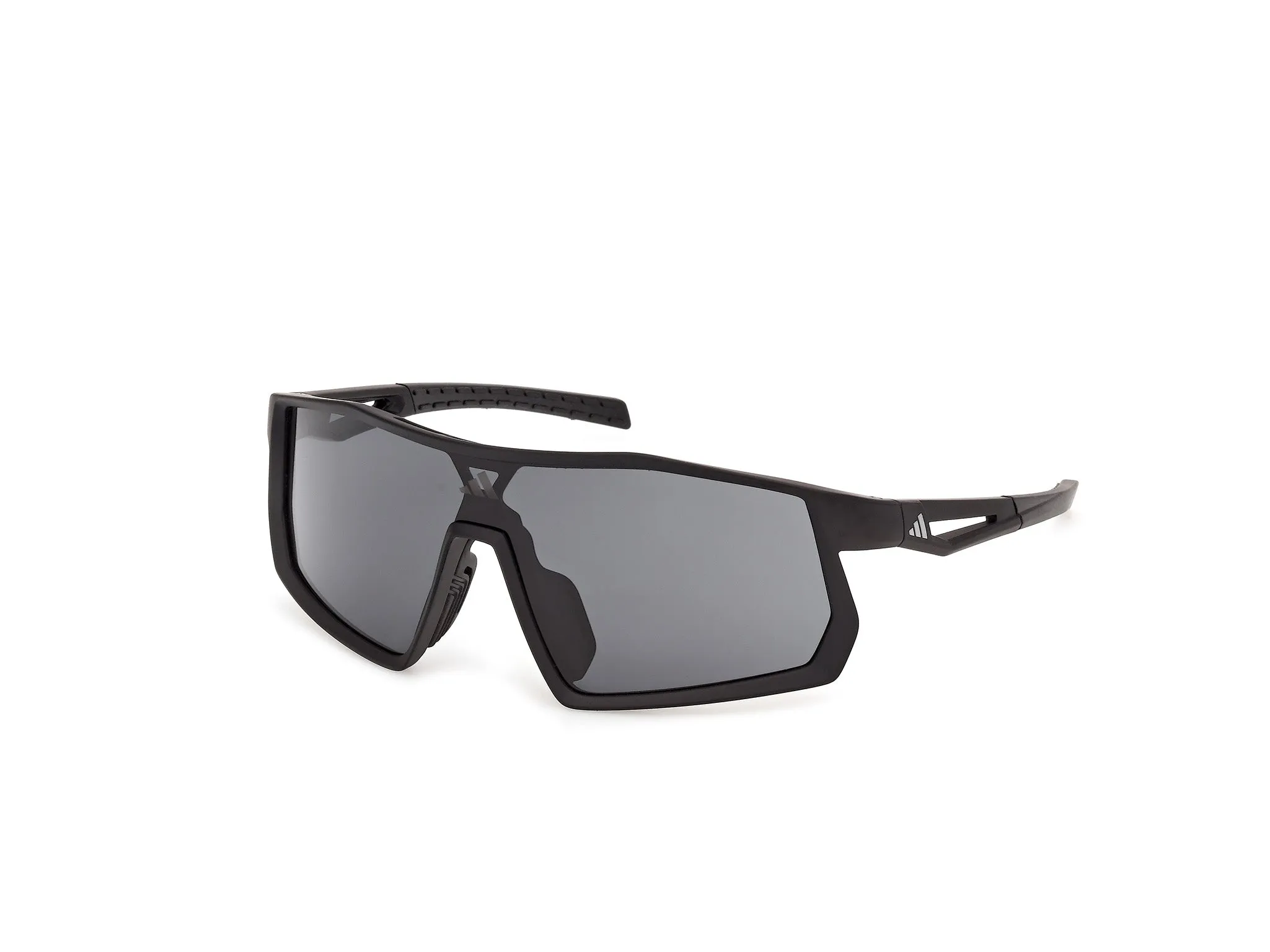 Adidas Sport SP0127 KENTRO S 02A Occhiali da sole Iniettato Nero Fumo Maschera Normale