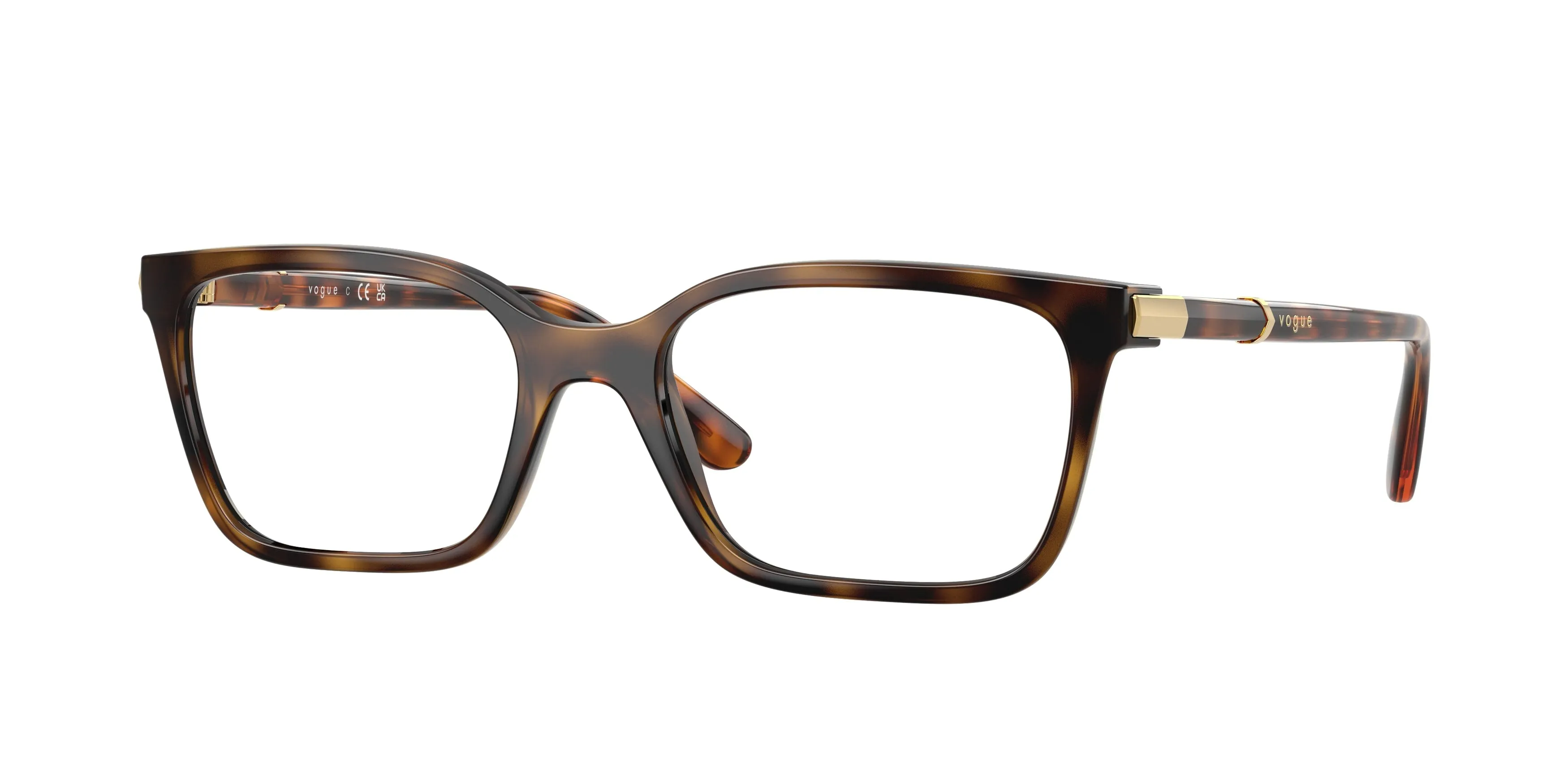 VOGUE EYEWEAR VO5745 W656 Montature da vista Nylon Marrone Trasparente Pillow Normale