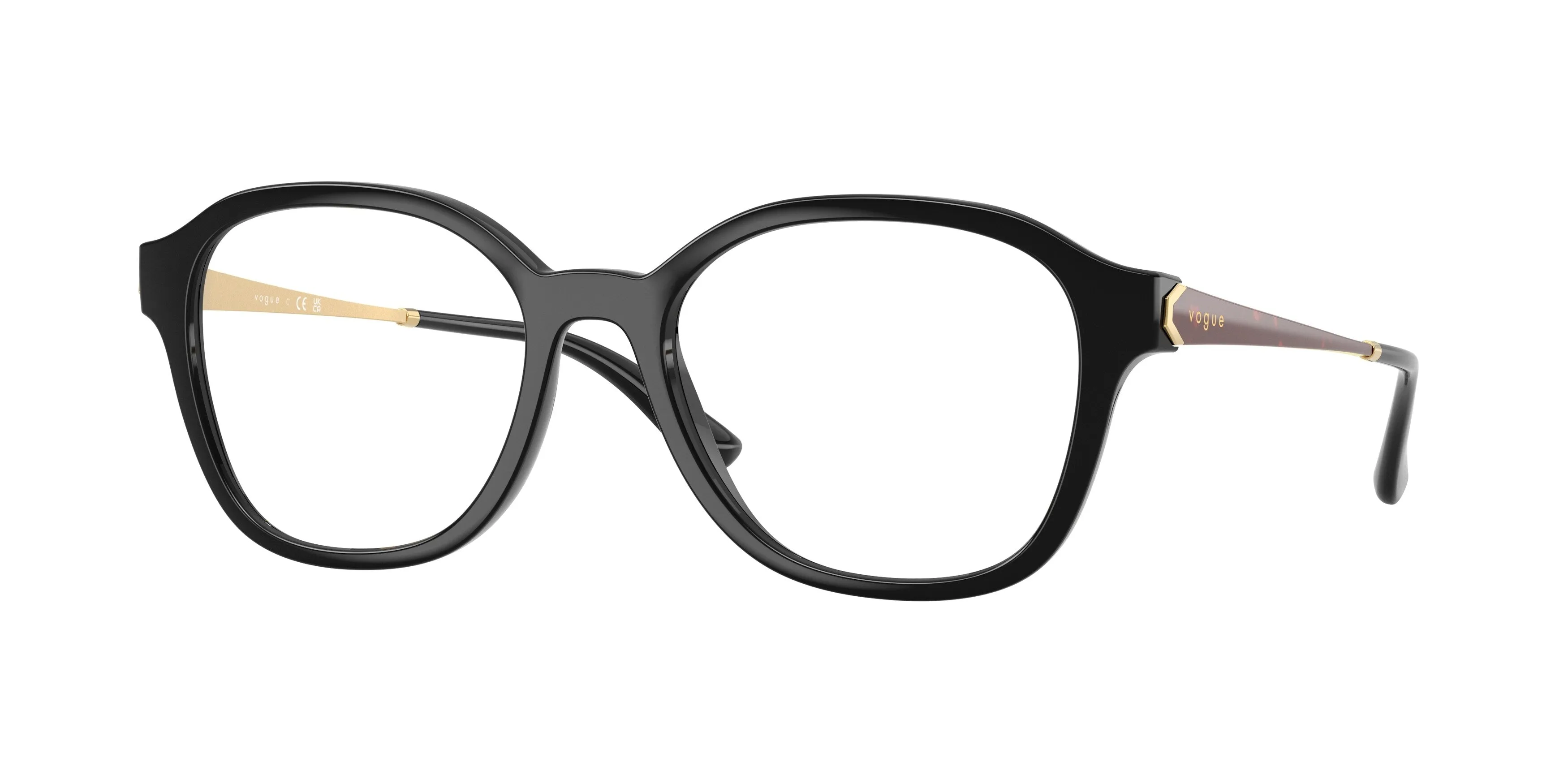 VOGUE EYEWEAR VO5743 W44 Montature da vista Nylon Nero Trasparente Pantos Normale