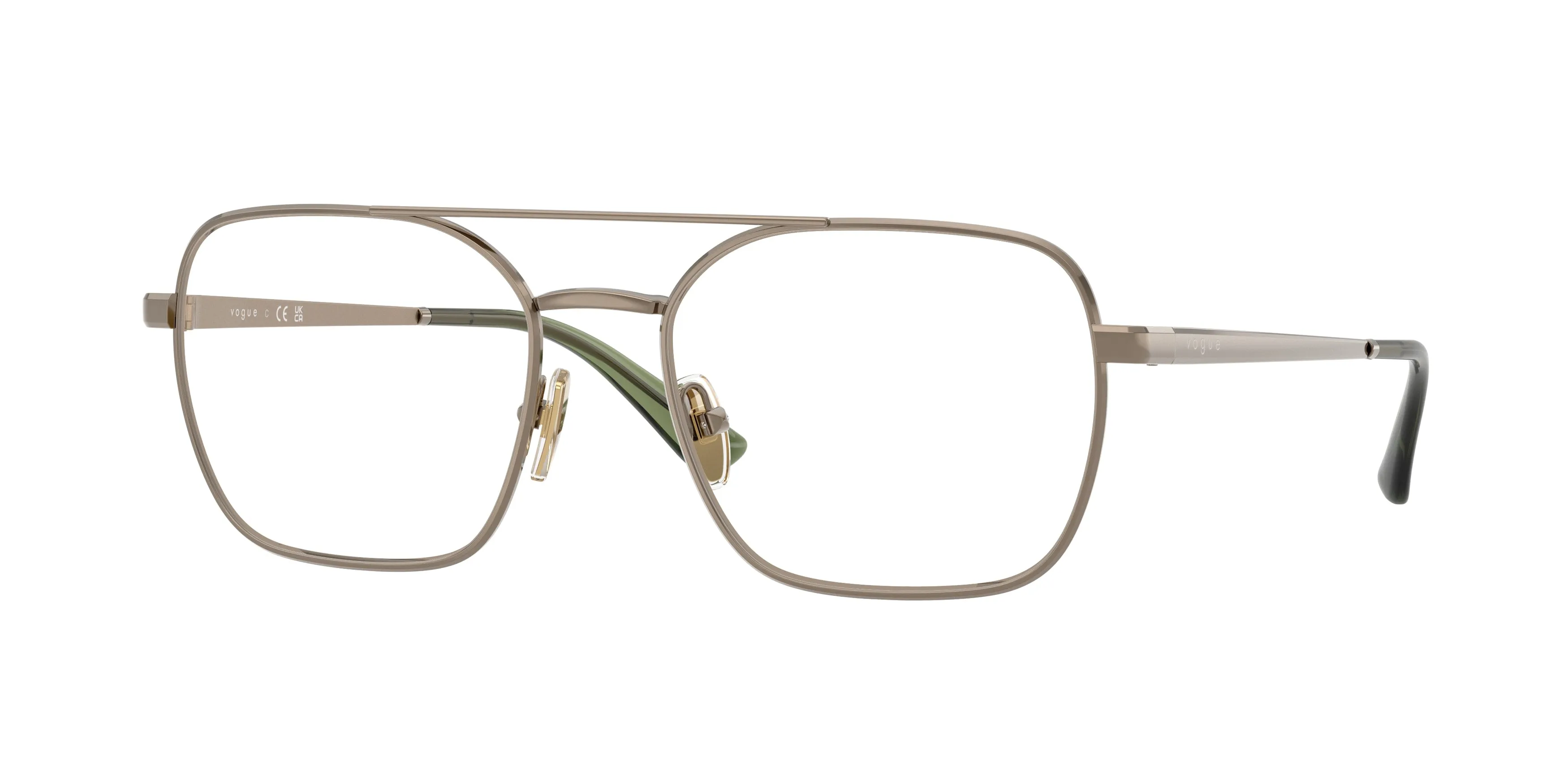 VOGUE EYEWEAR VO4372 5138 Montature da vista Metallo Marrone Trasparente Squadrata Normale