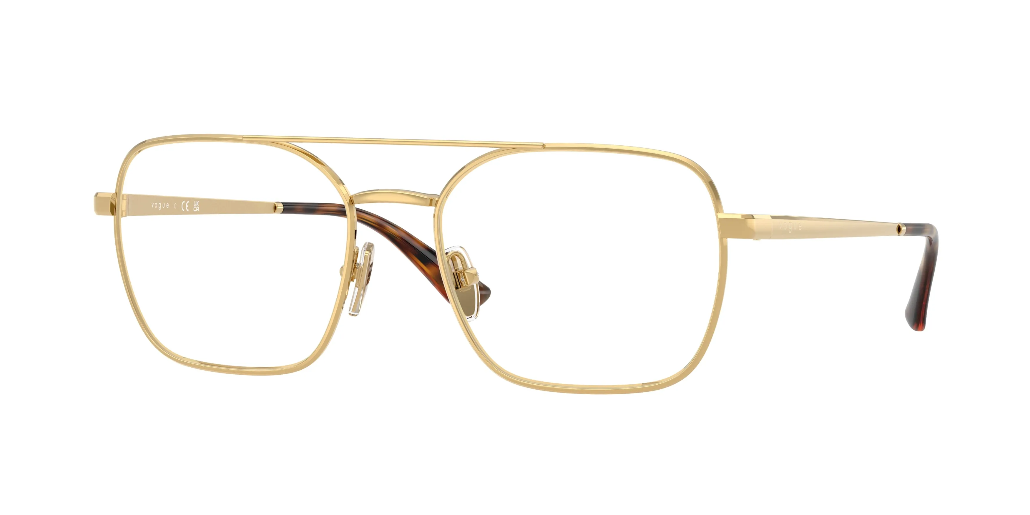 VOGUE EYEWEAR VO4372 280 Montature da vista Metallo Oro Trasparente Squadrata Normale