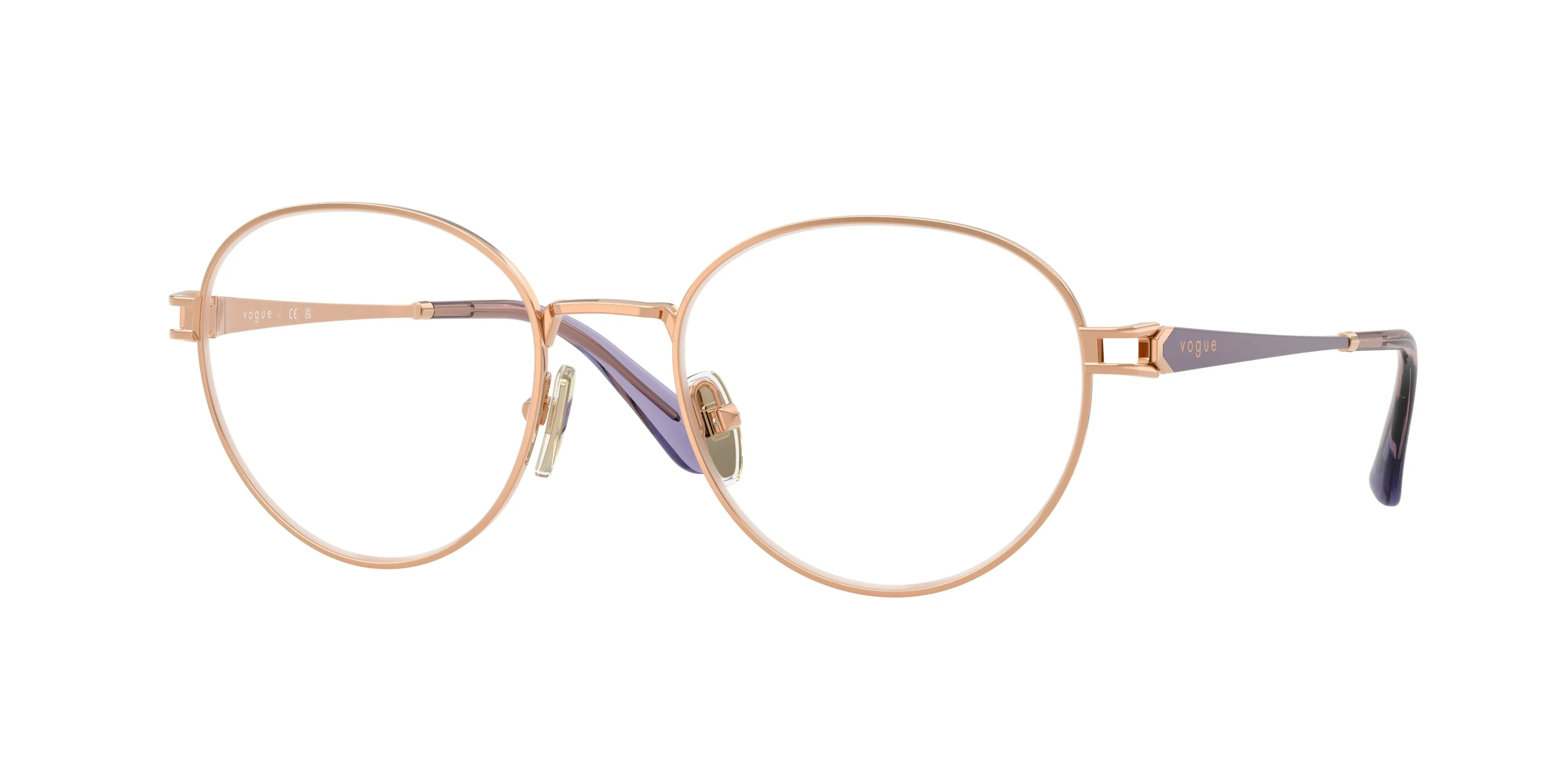 VOGUE EYEWEAR VO4370 5152 Montature da vista Metallo Oro Trasparente Pantos Normale