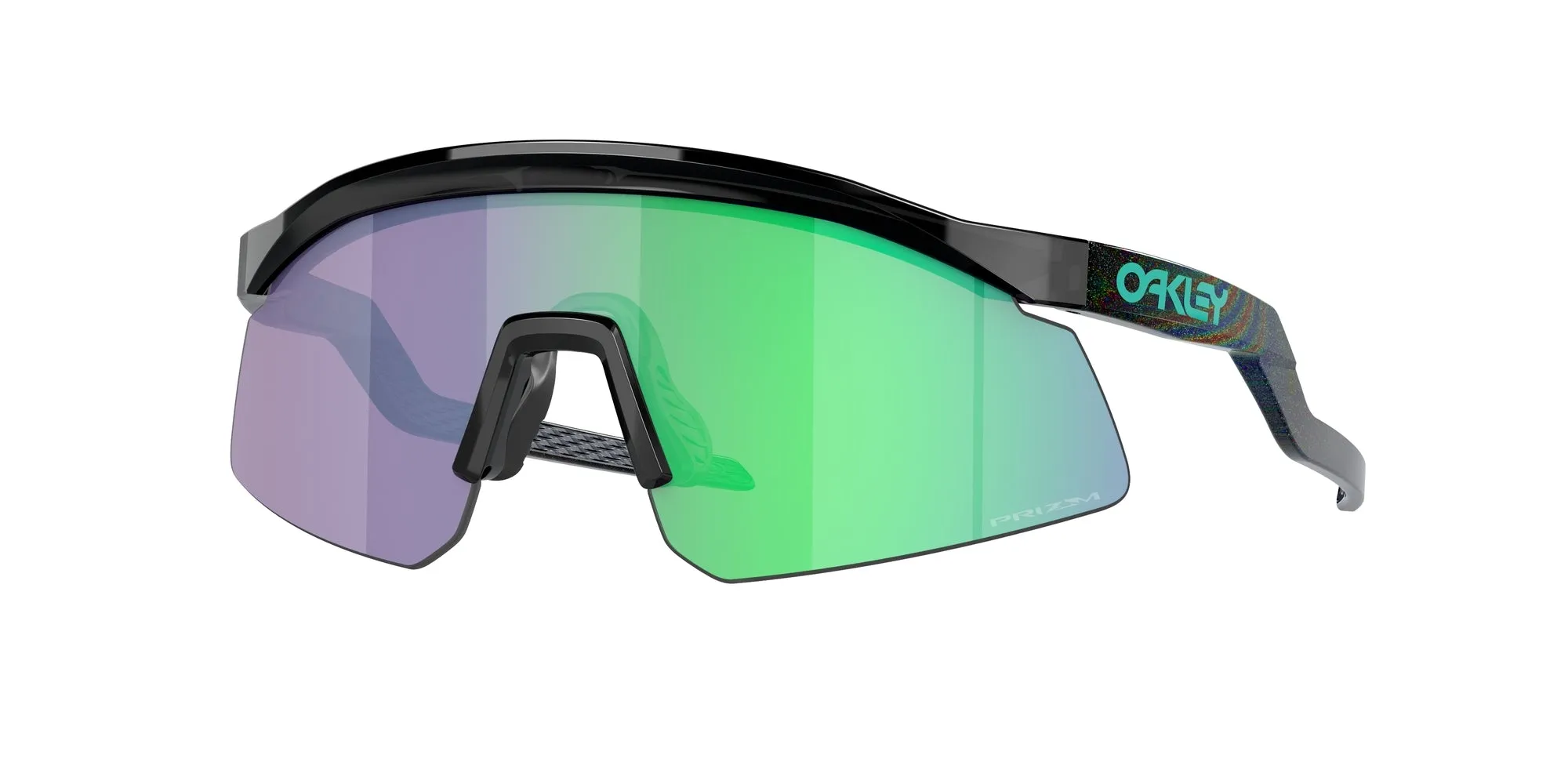 Oakley OO9229 HYDRA 922915 Occhiali da sole O_Matter Nero Verde Maschera Normale Prizm