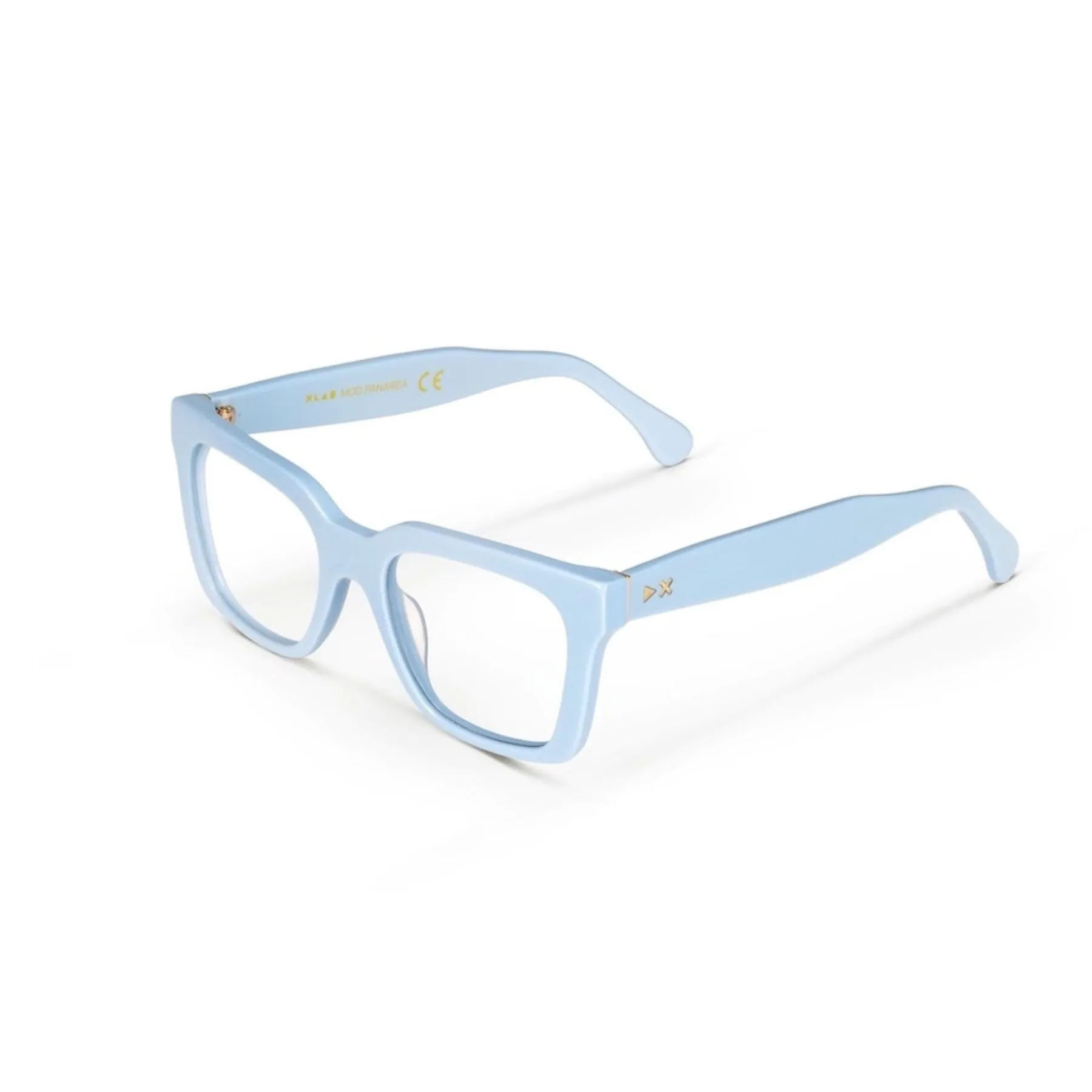 XLAB Unisex Panarea Montature da vista Acetato Trasparente Squadrata Demo