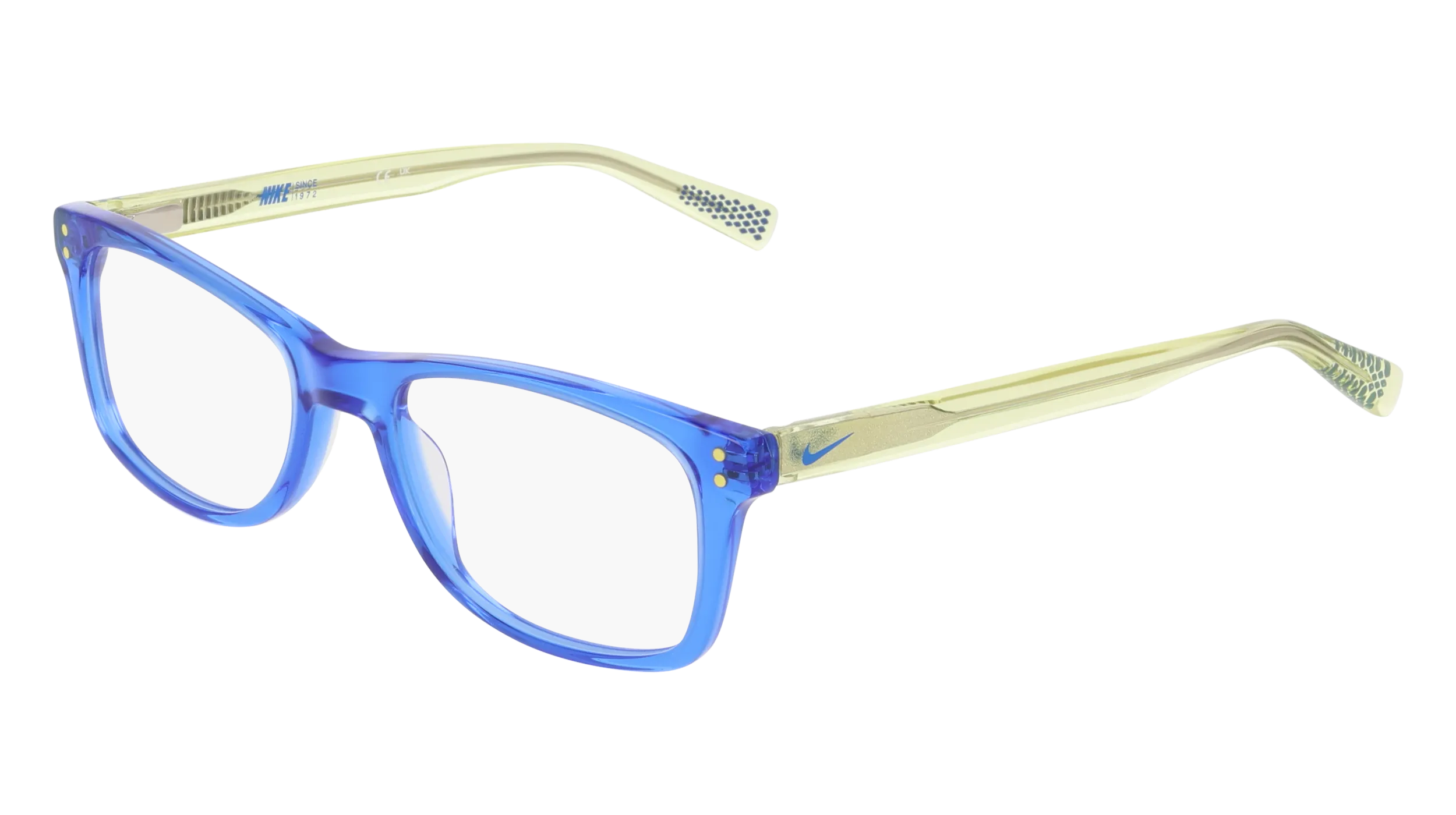 Nike NIKE 5538 430 Montature da vista bambino Acetato Blu Squadrata Normale