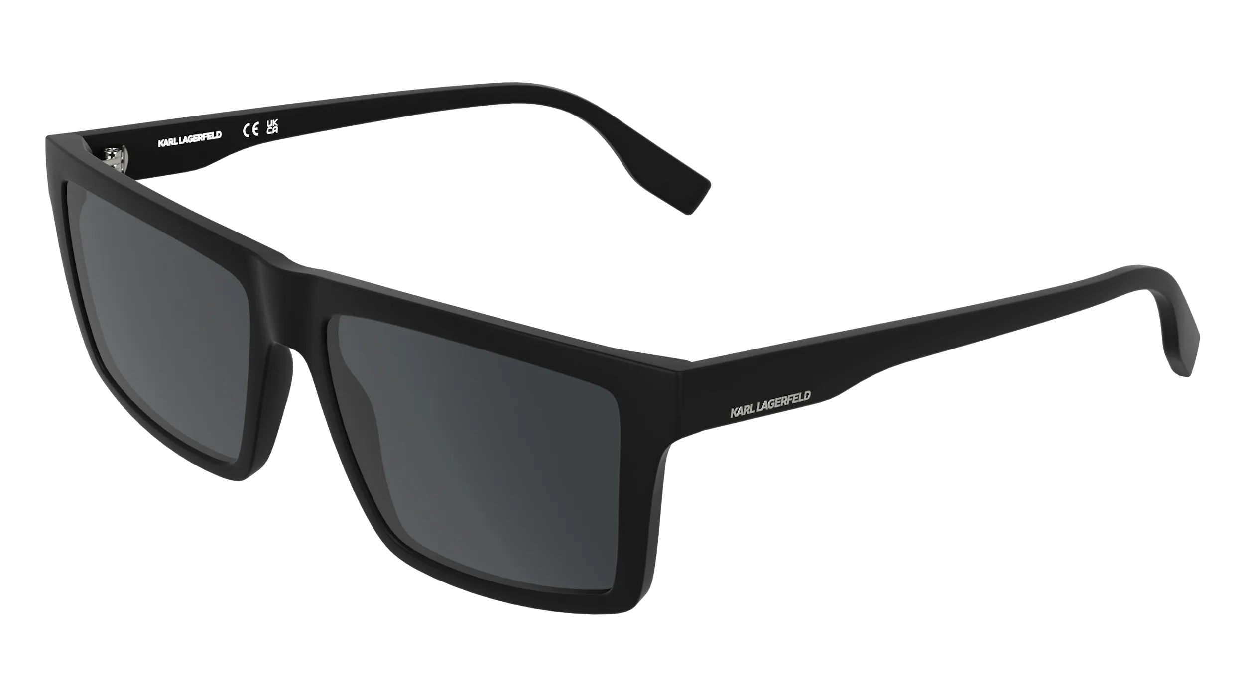 Karl Lagerfeld KL6225S 002 Occhiali da sole Bio-iniettato Nero Fumo Squadrata Normale