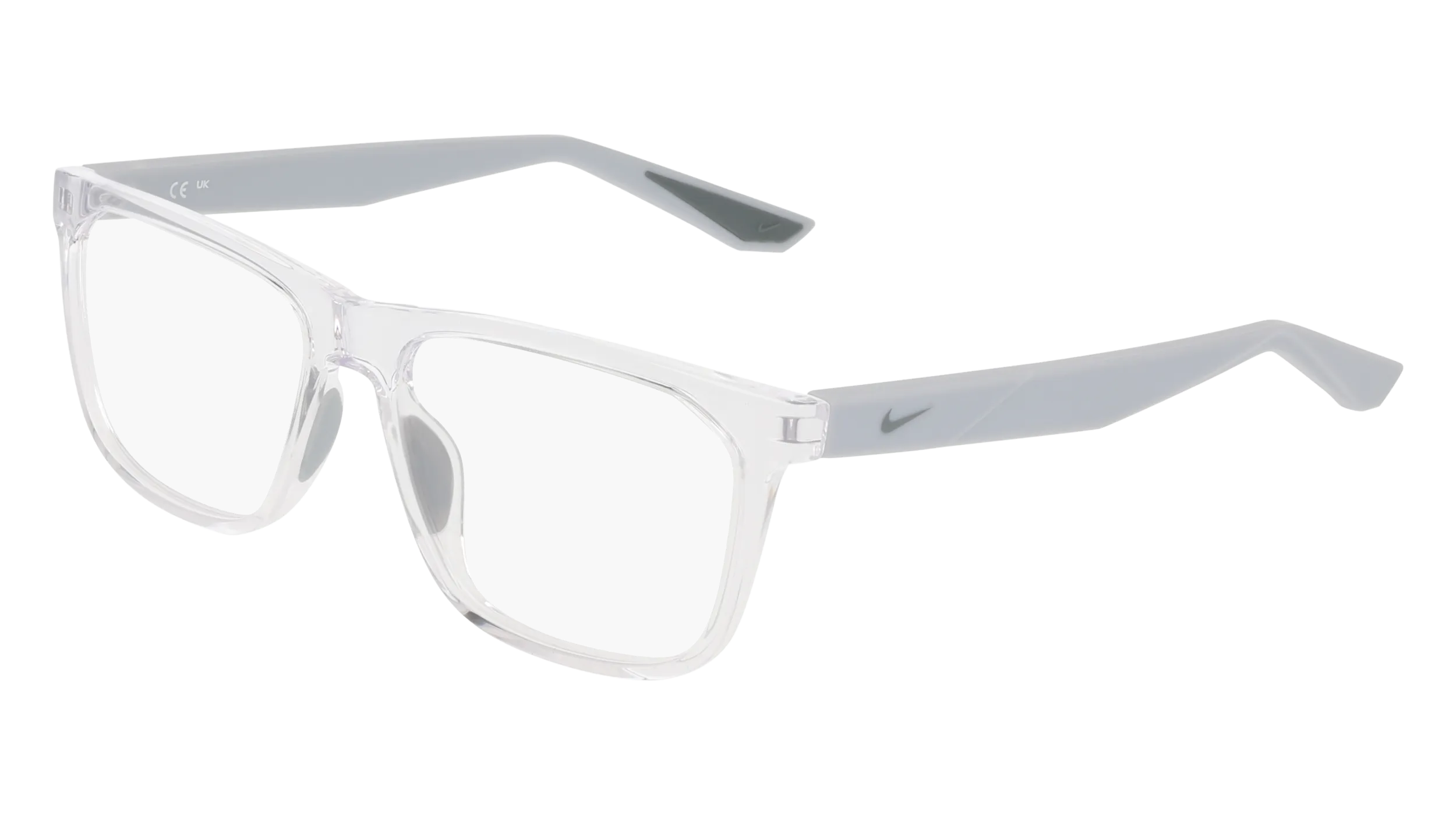 Nike NIKE 7414 900 Montature da vista Bio-iniettato Trasparente Squadrata Normale
