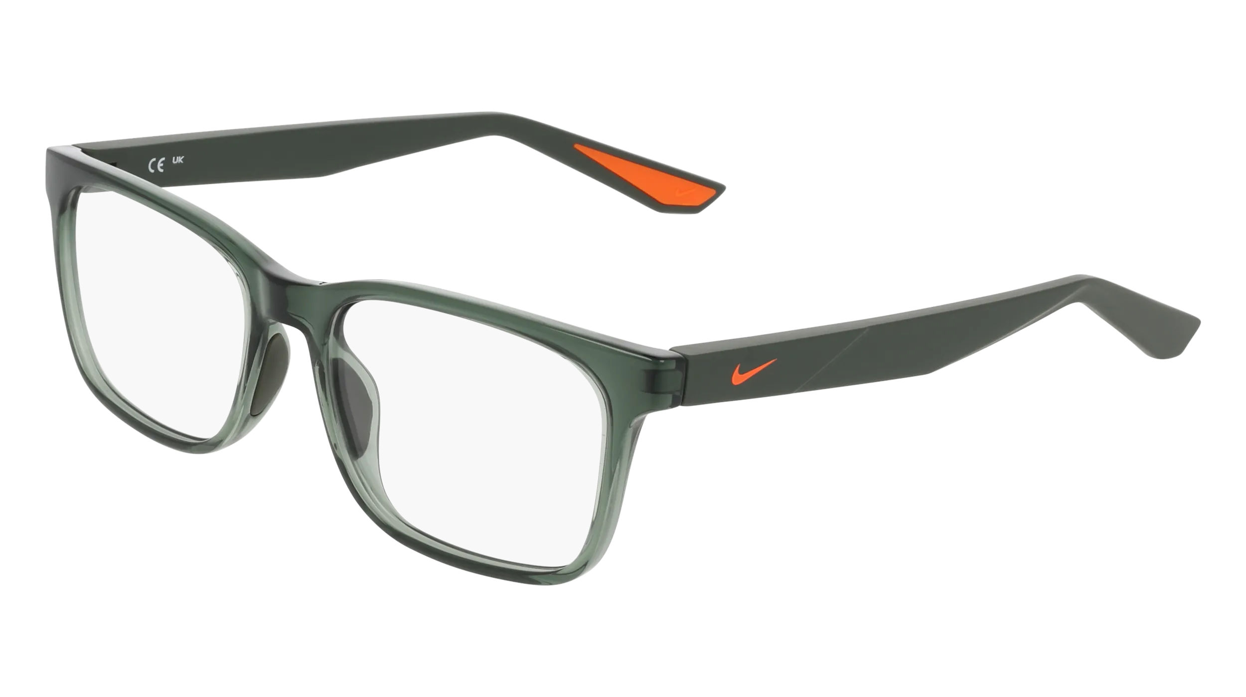Nike NIKE 7415 302 Montature da vista Bio-iniettato Verde Squadrata Normale