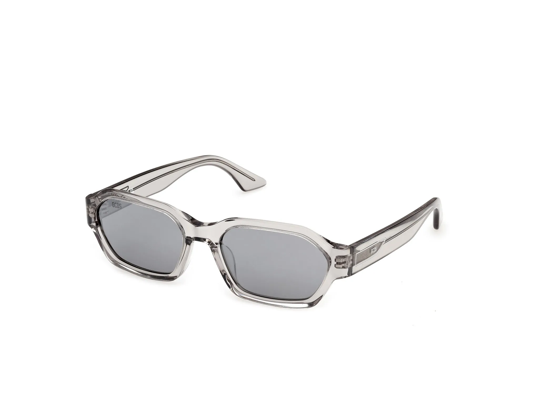 GCDS GD0076 20C Occhiali da sole Acetato Grigio Fumo Geometrica Normale