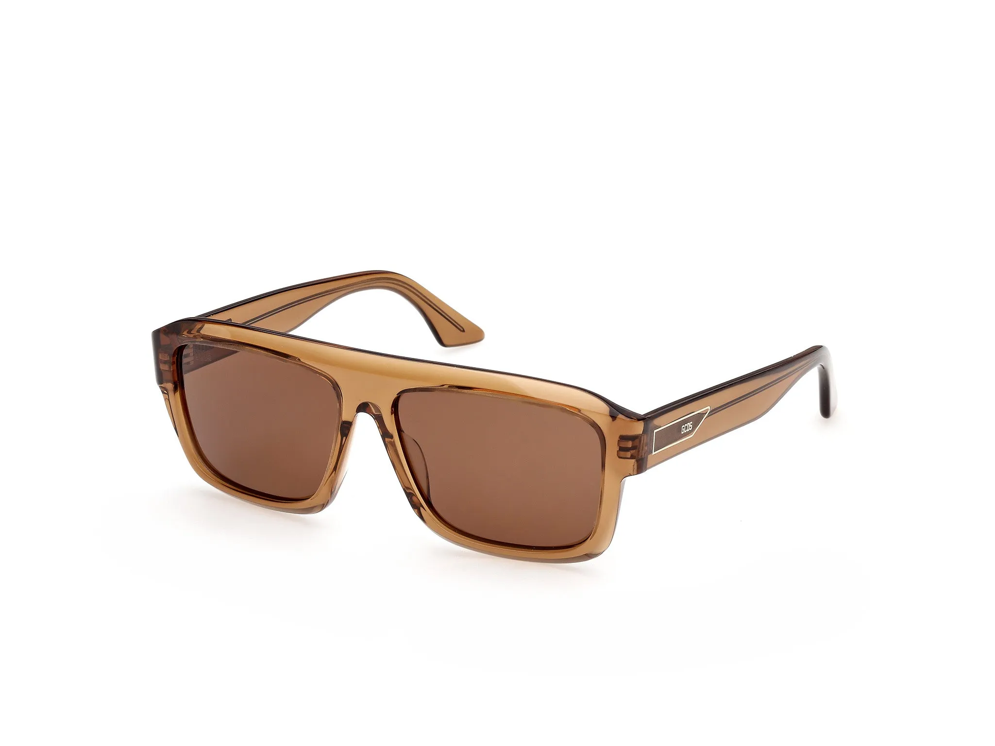 GCDS GD0075 45E Occhiali da sole Acetato Marrone Marrone Squadrata Normale