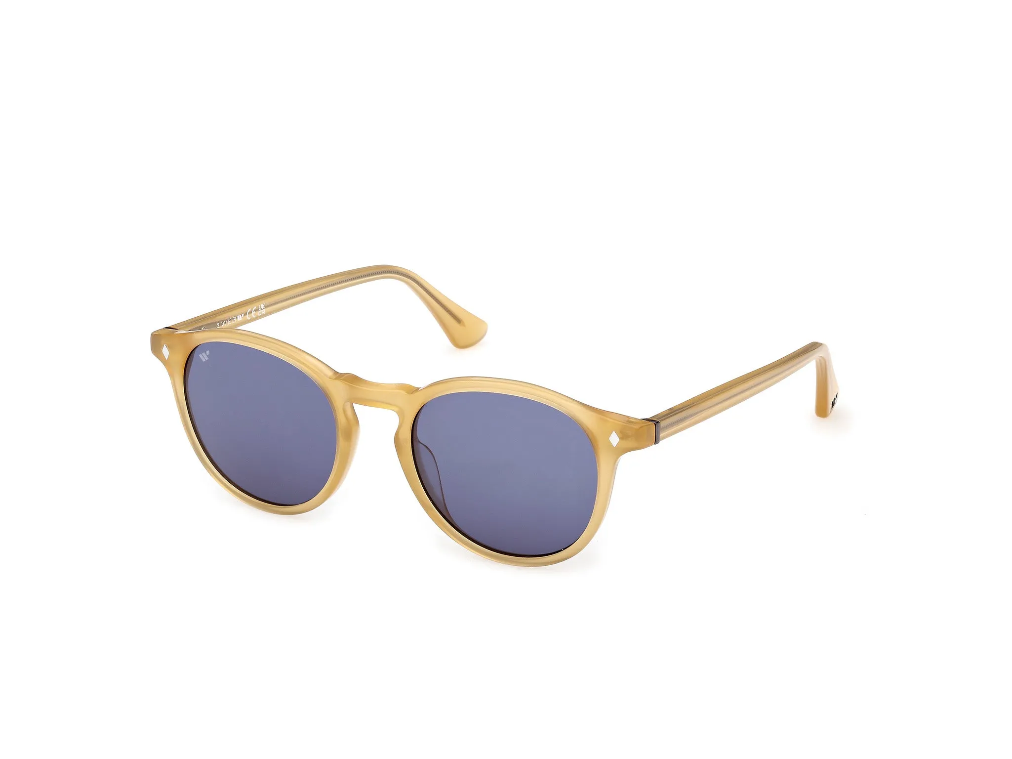 Web WE0328 41V Occhiali da sole Acetato Giallo Blu Rotonda Normale