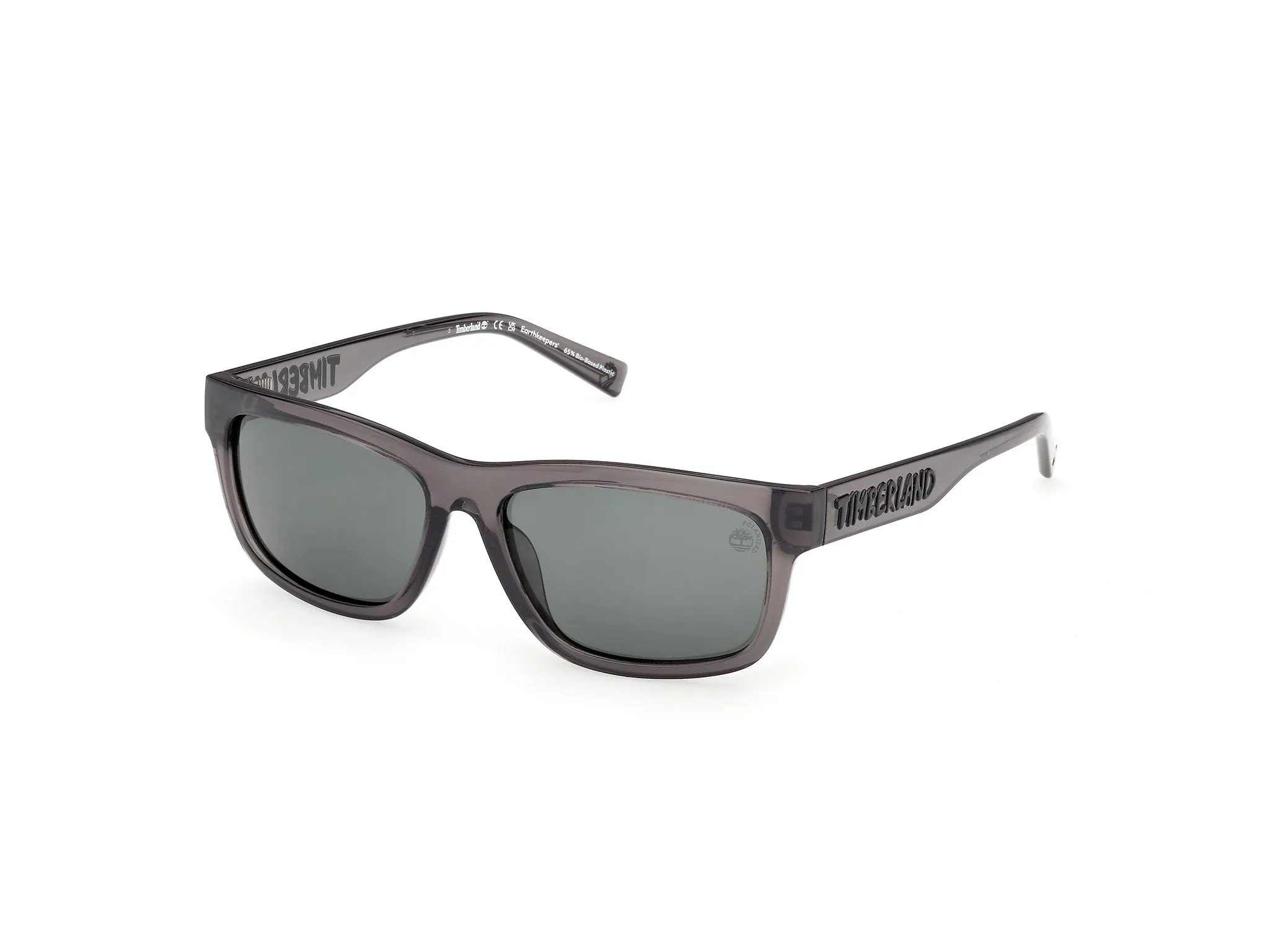 Timberland TB00080 20R Occhiali da sole Iniettato Grigio Verde Squadrata Polarizzata