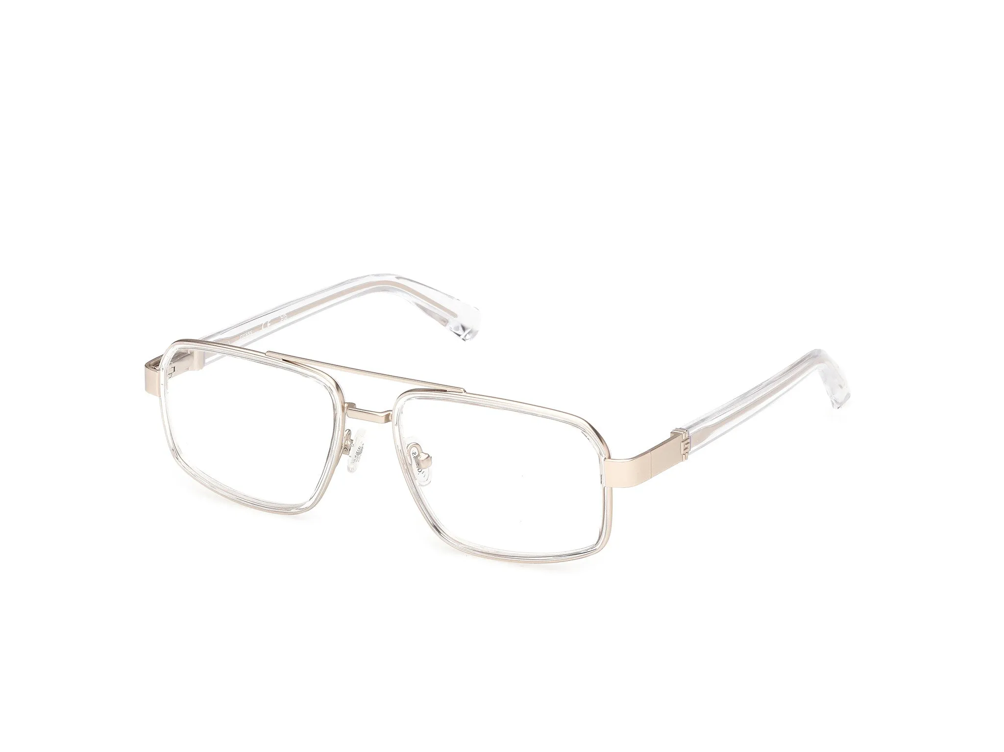 Guess GU50372 26 Montature da vista Metallo Trasparente Squadrata Normale