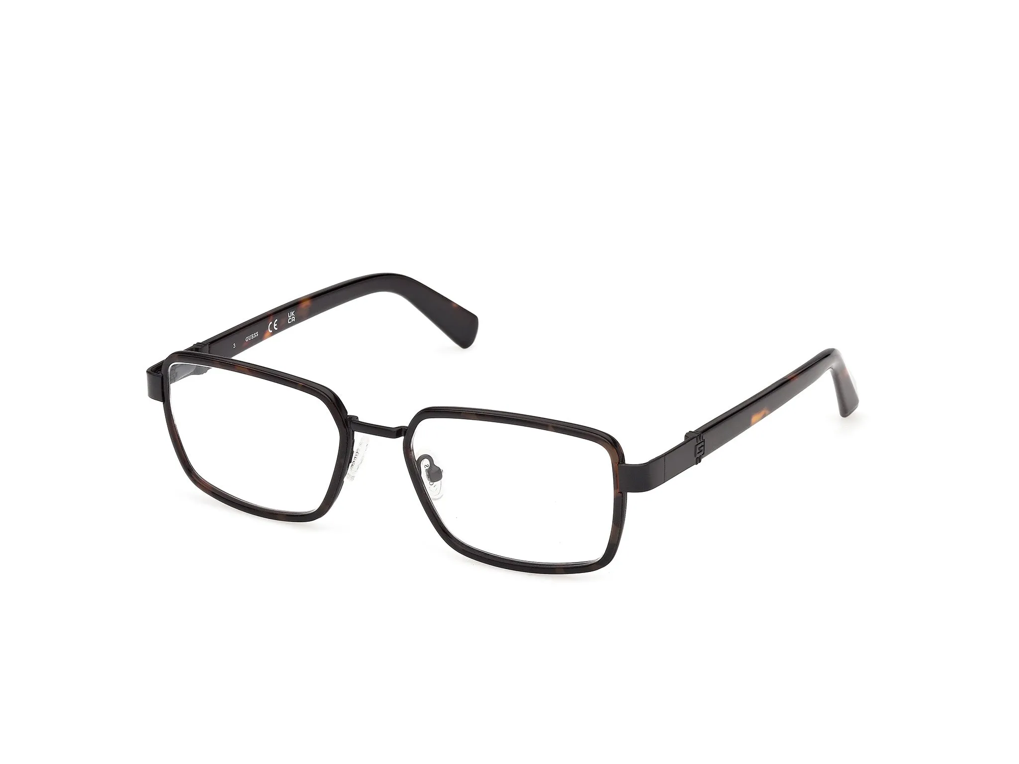Guess GU50371 52 Montature da vista Metallo Havana Squadrata Normale