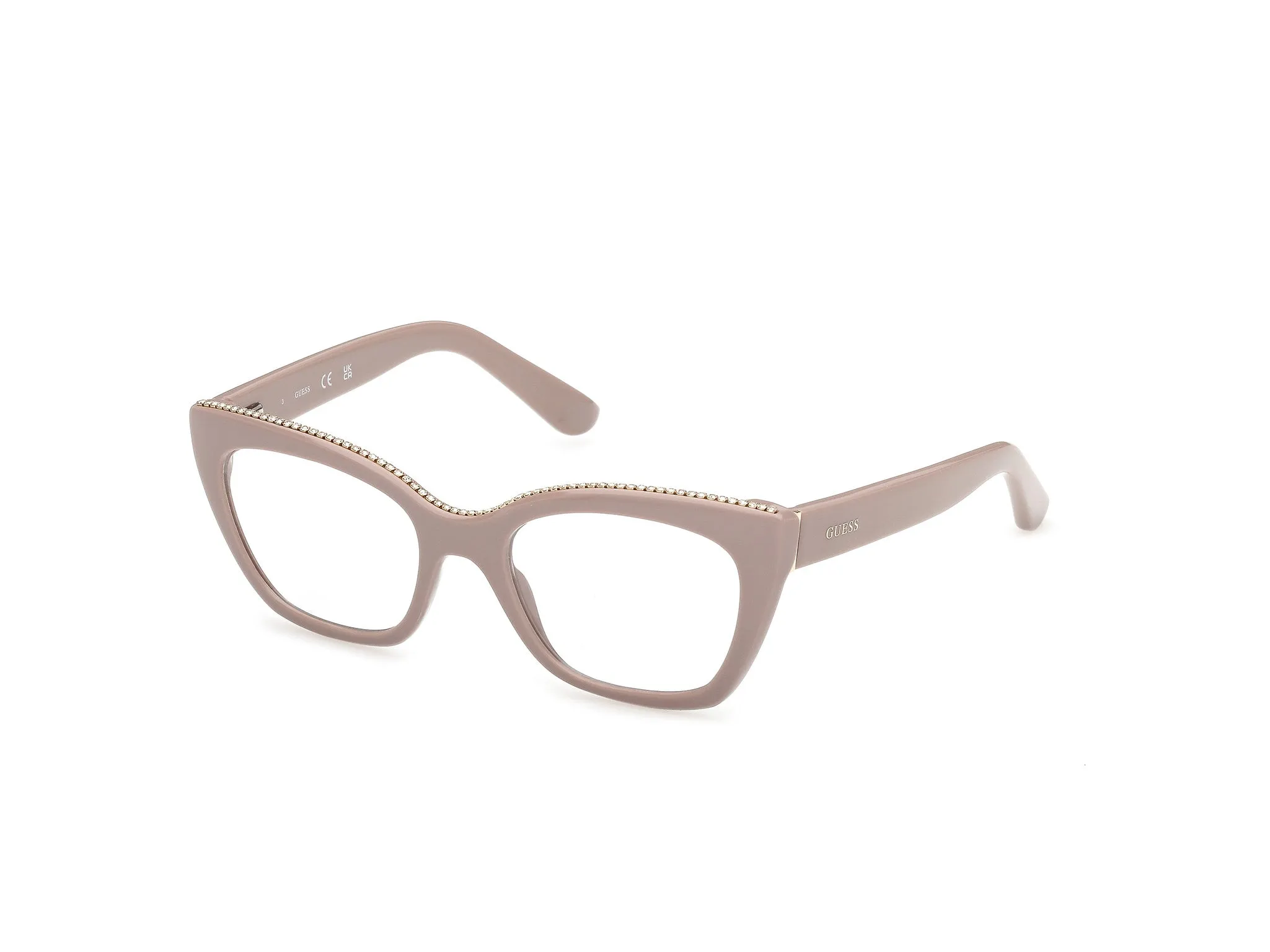 Guess GU50361 57 Montature da vista Acetato Beige Squadrata Normale