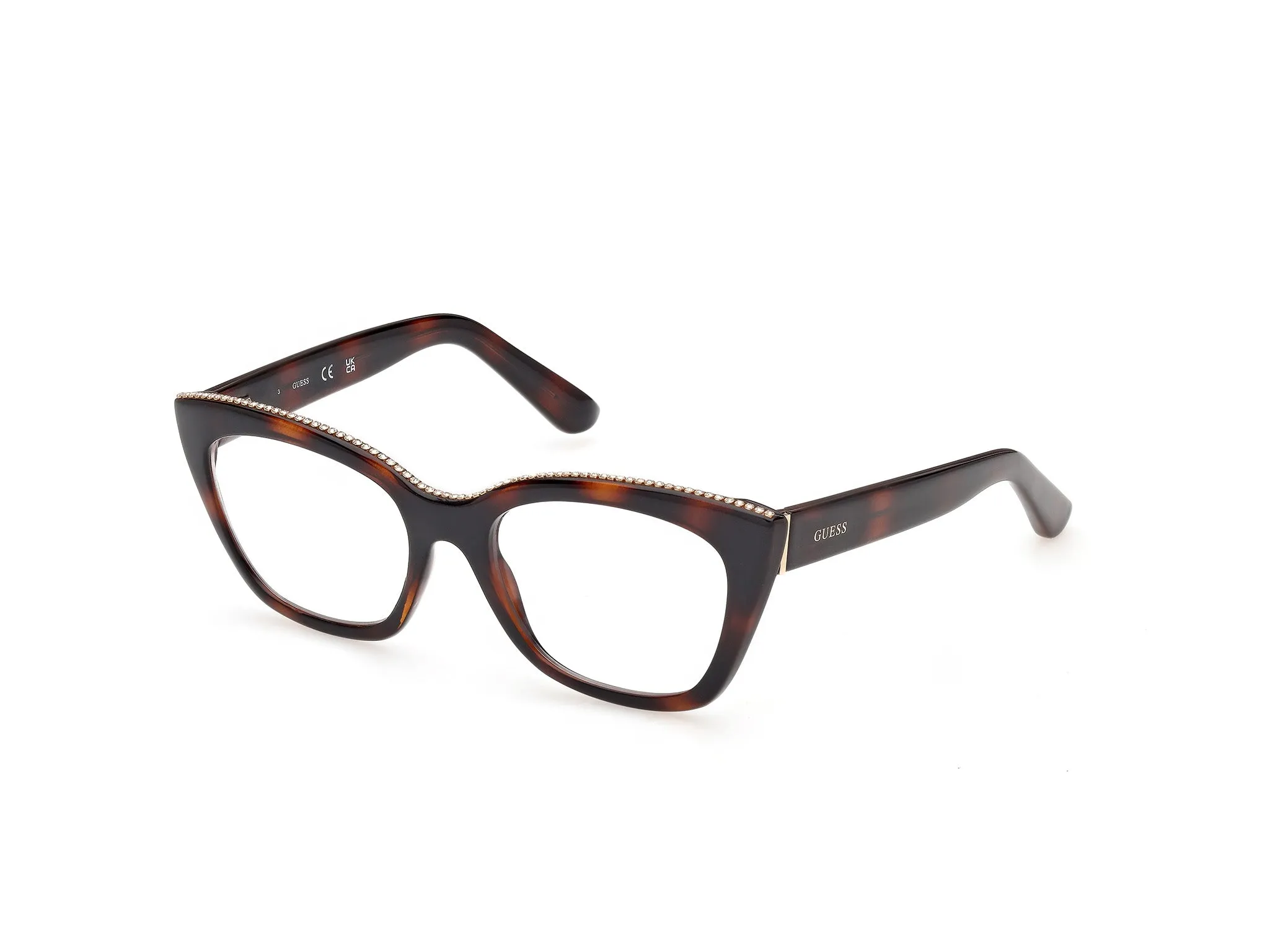 Guess GU50361 52 Montature da vista Acetato Havana Squadrata Normale