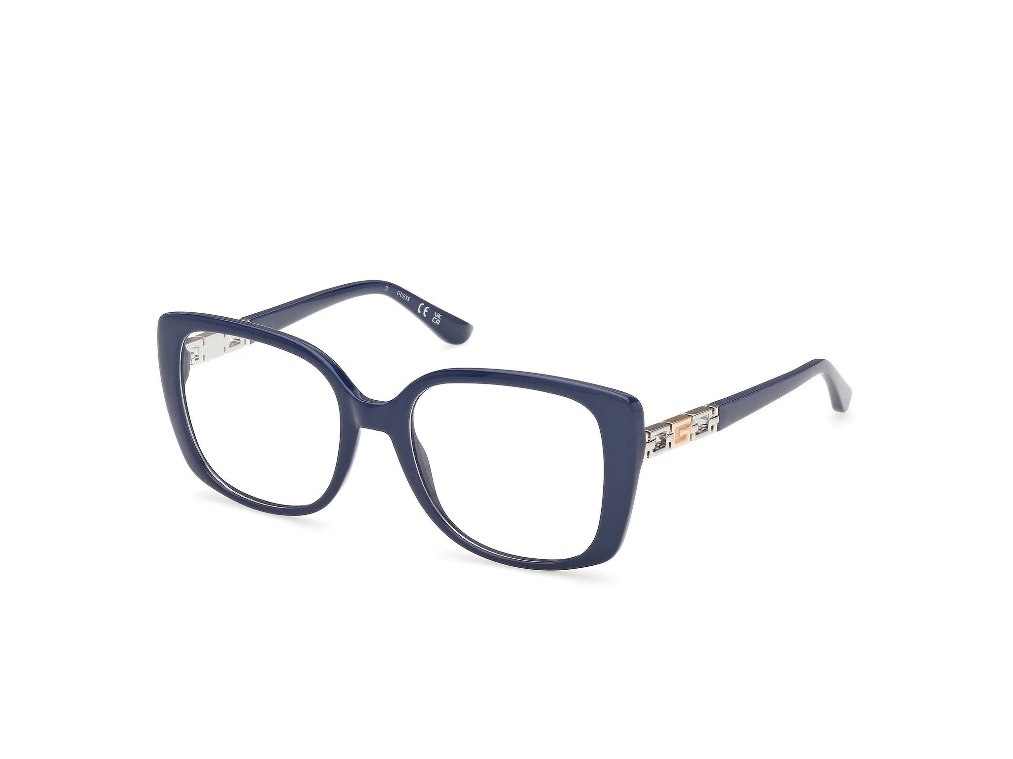 Guess GU50359 90 Montature da vista Acetato Blu Farfalla Normale