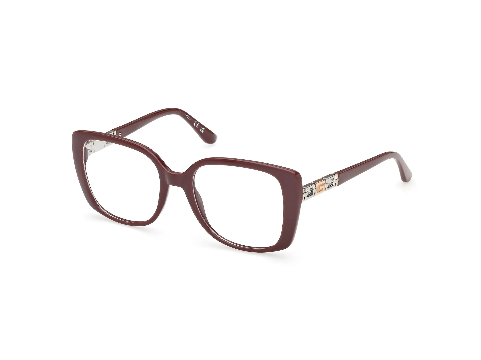 Guess GU50359 69 Montature da vista Acetato Bordeaux Farfalla Normale