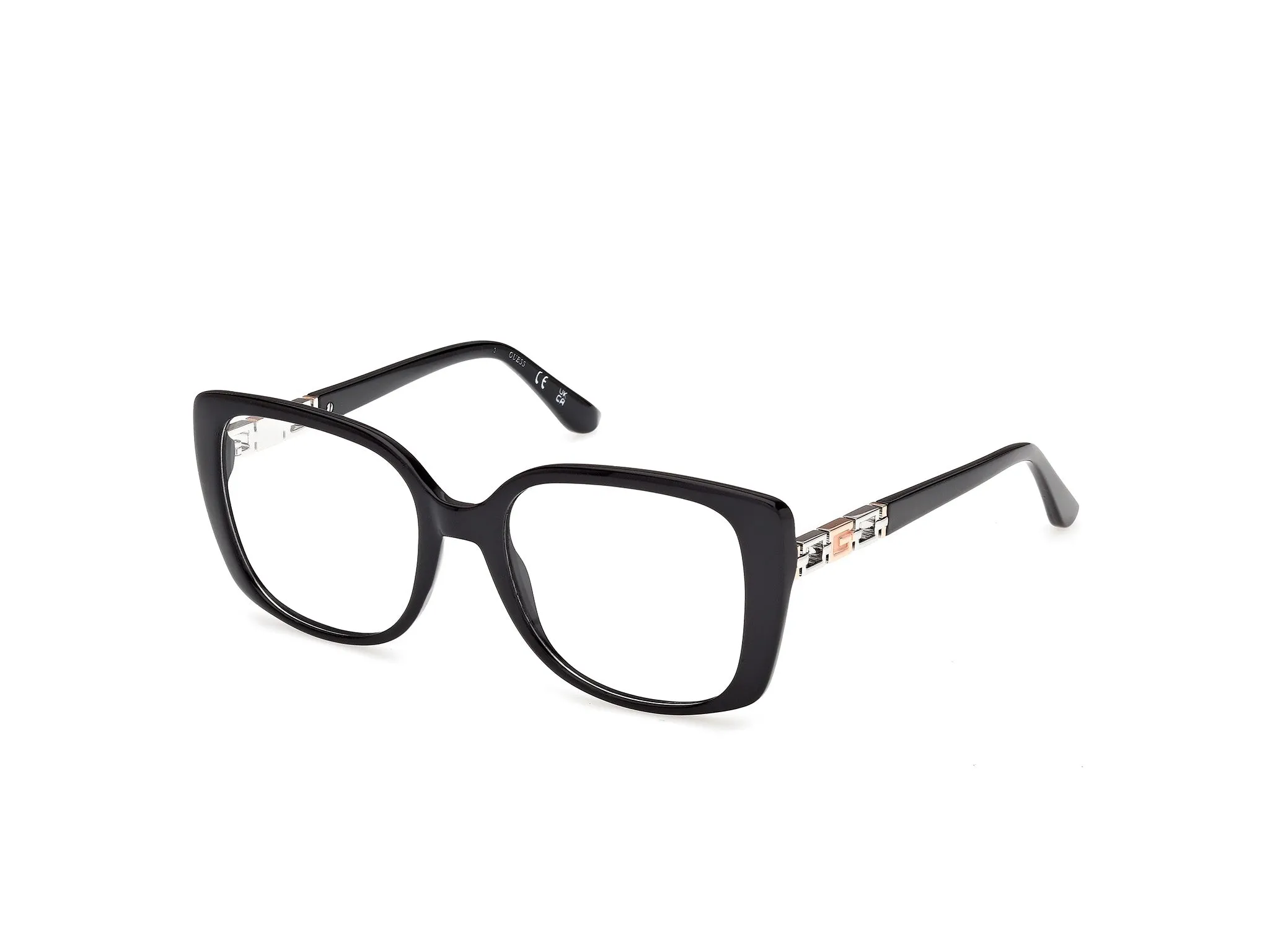 Guess GU50359 1 Montature da vista Acetato Nero Farfalla Normale