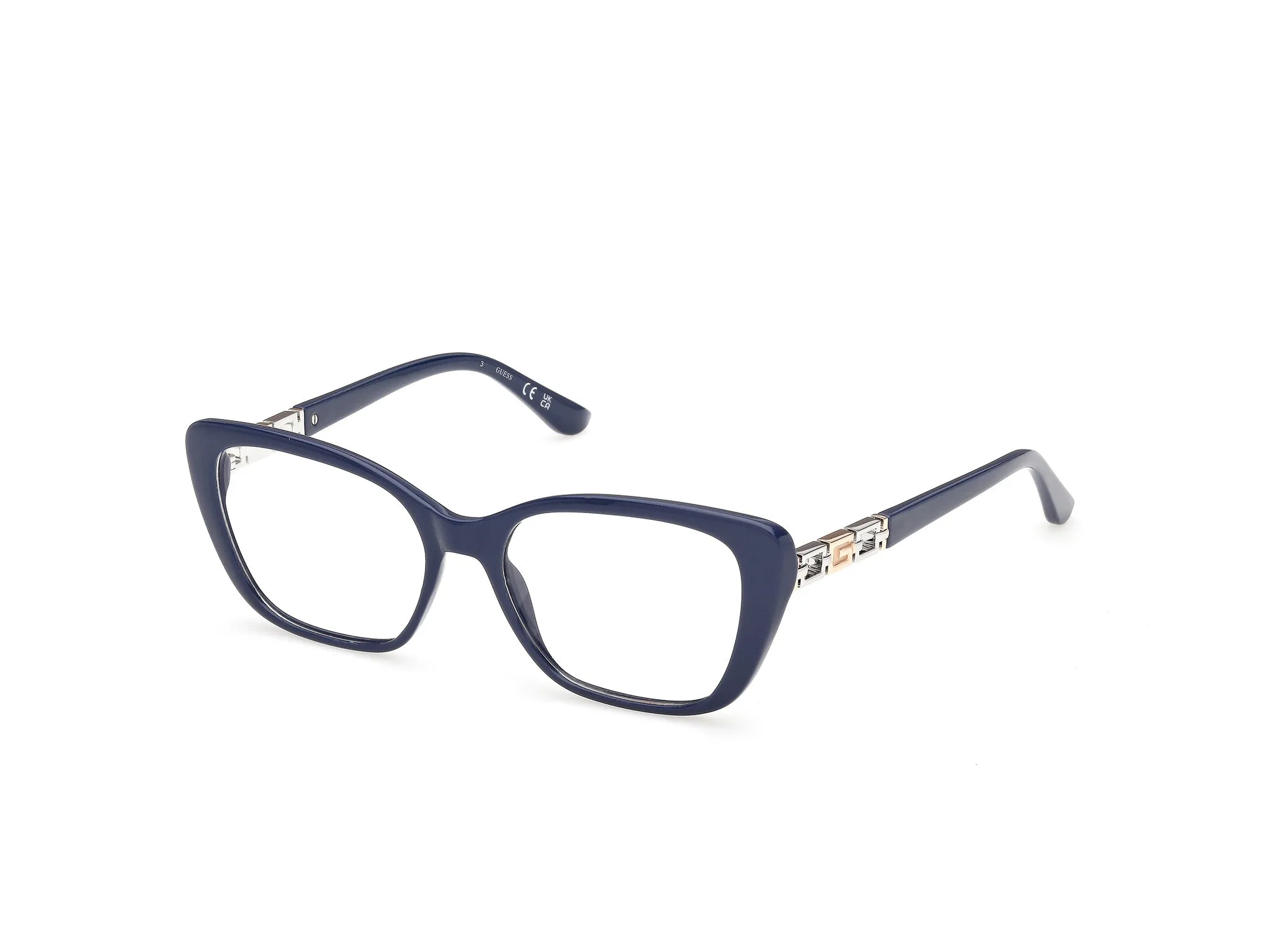 Guess GU50358 90 Montature da vista Acetato Blu Squadrata Normale