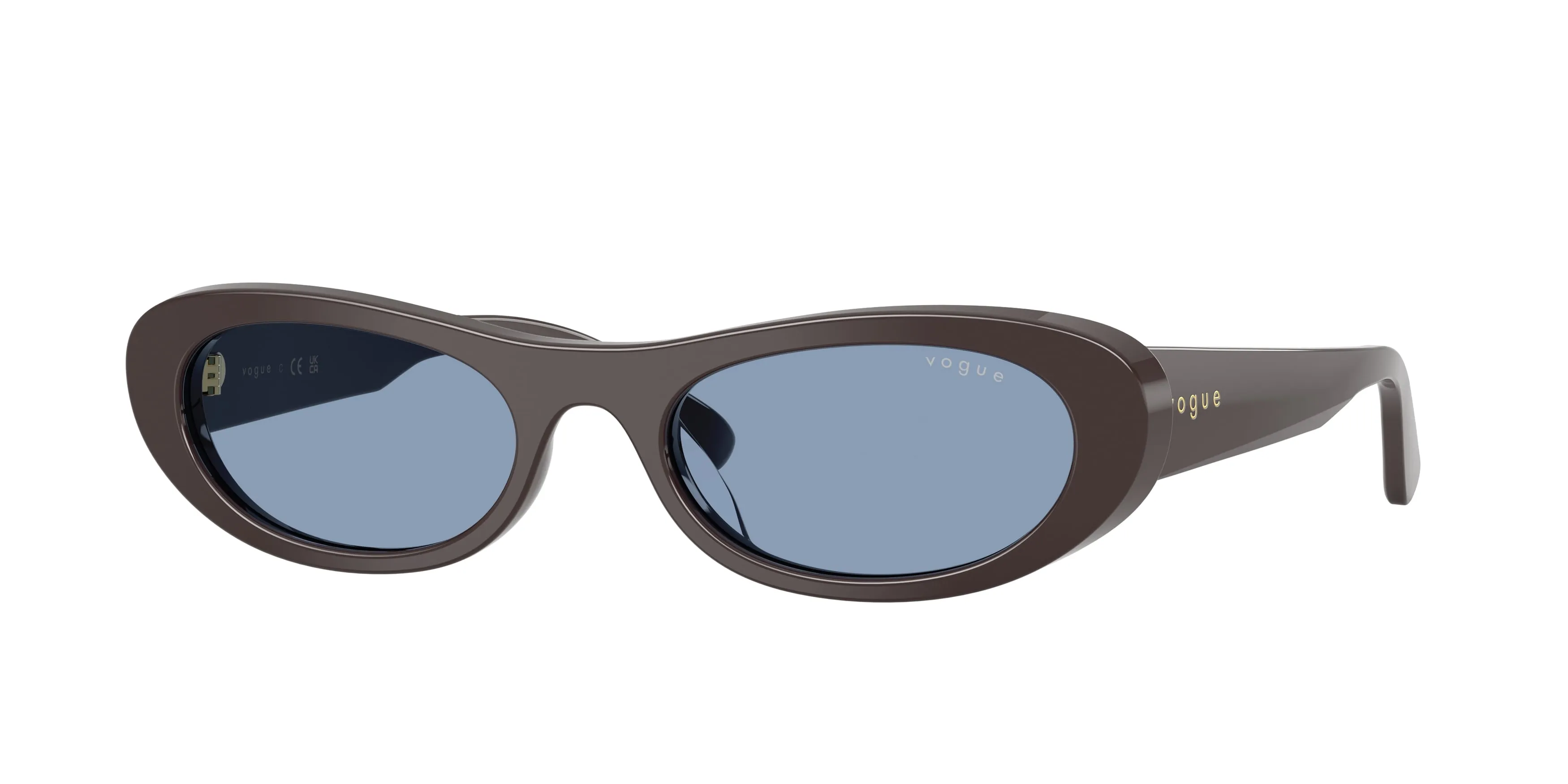 VOGUE EYEWEAR VO5695SU 326972 Occhiali da sole Acetato Marrone Blu Rotonda Normale