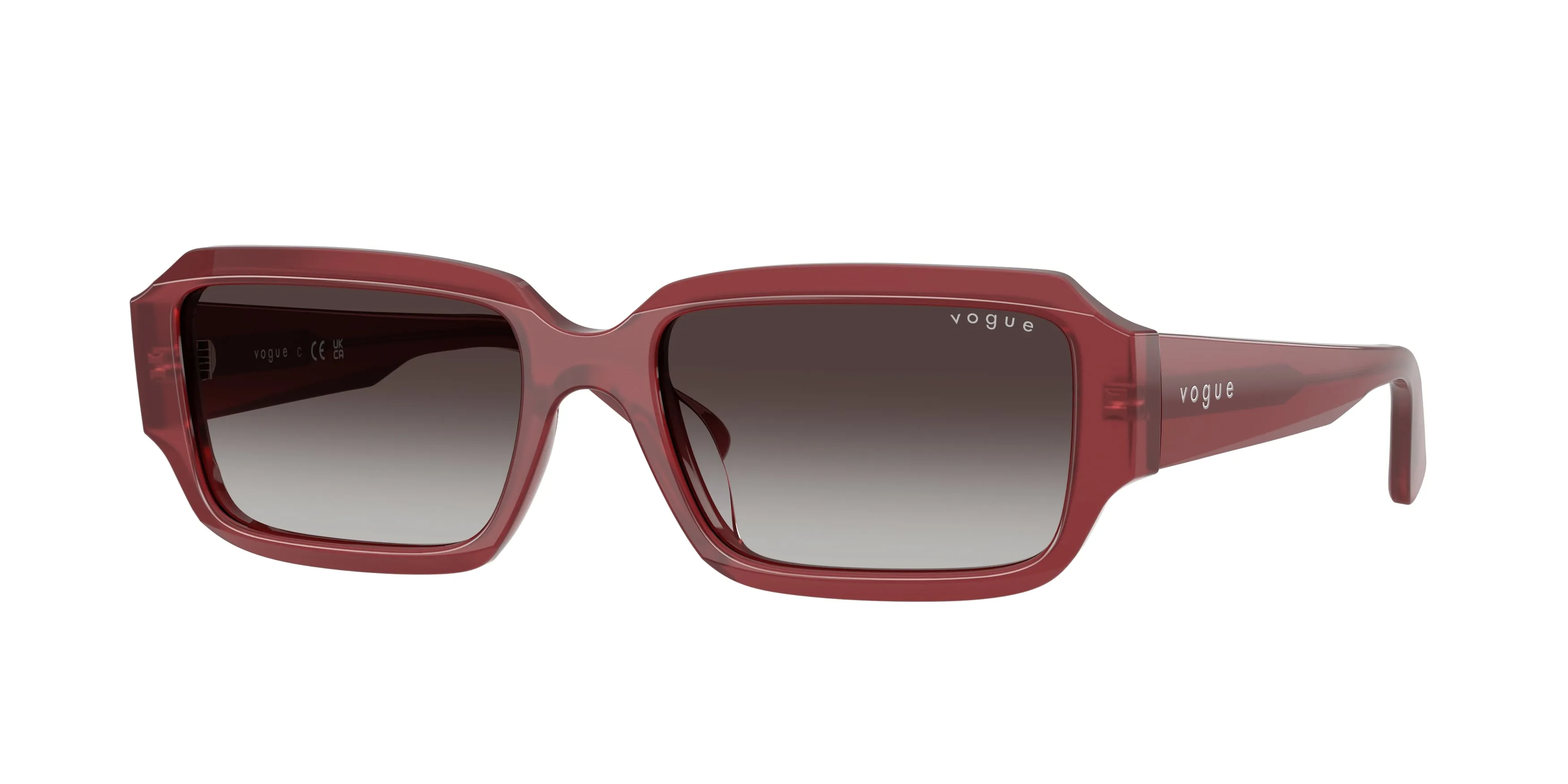 VOGUE EYEWEAR VO5693SU 32818G Occhiali da sole Acetato Viola Grigio Squadrata Normale Sfumato
