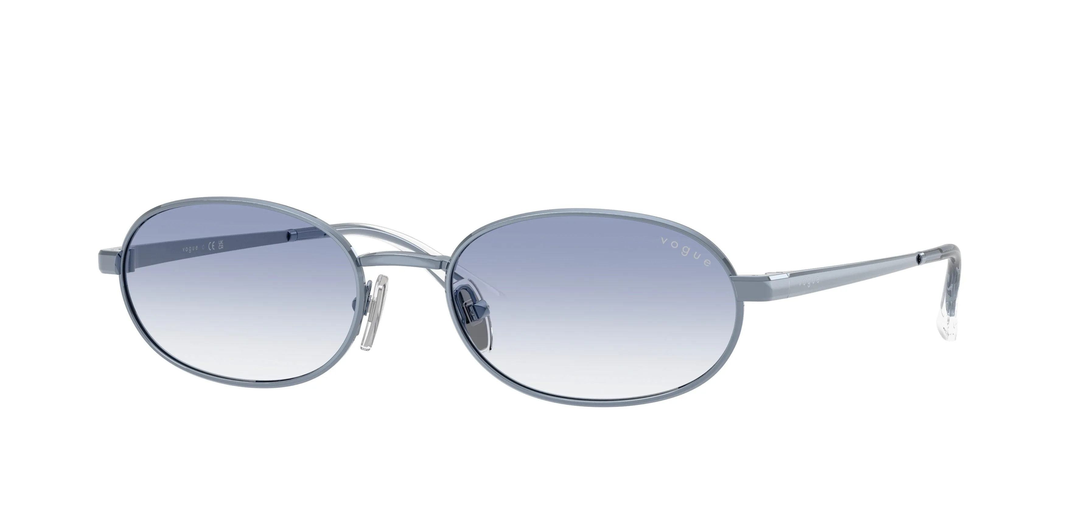 VOGUE EYEWEAR VO4353S 521419 Occhiali da sole Metallo Blu Blu Rotonda Normale Sfumato