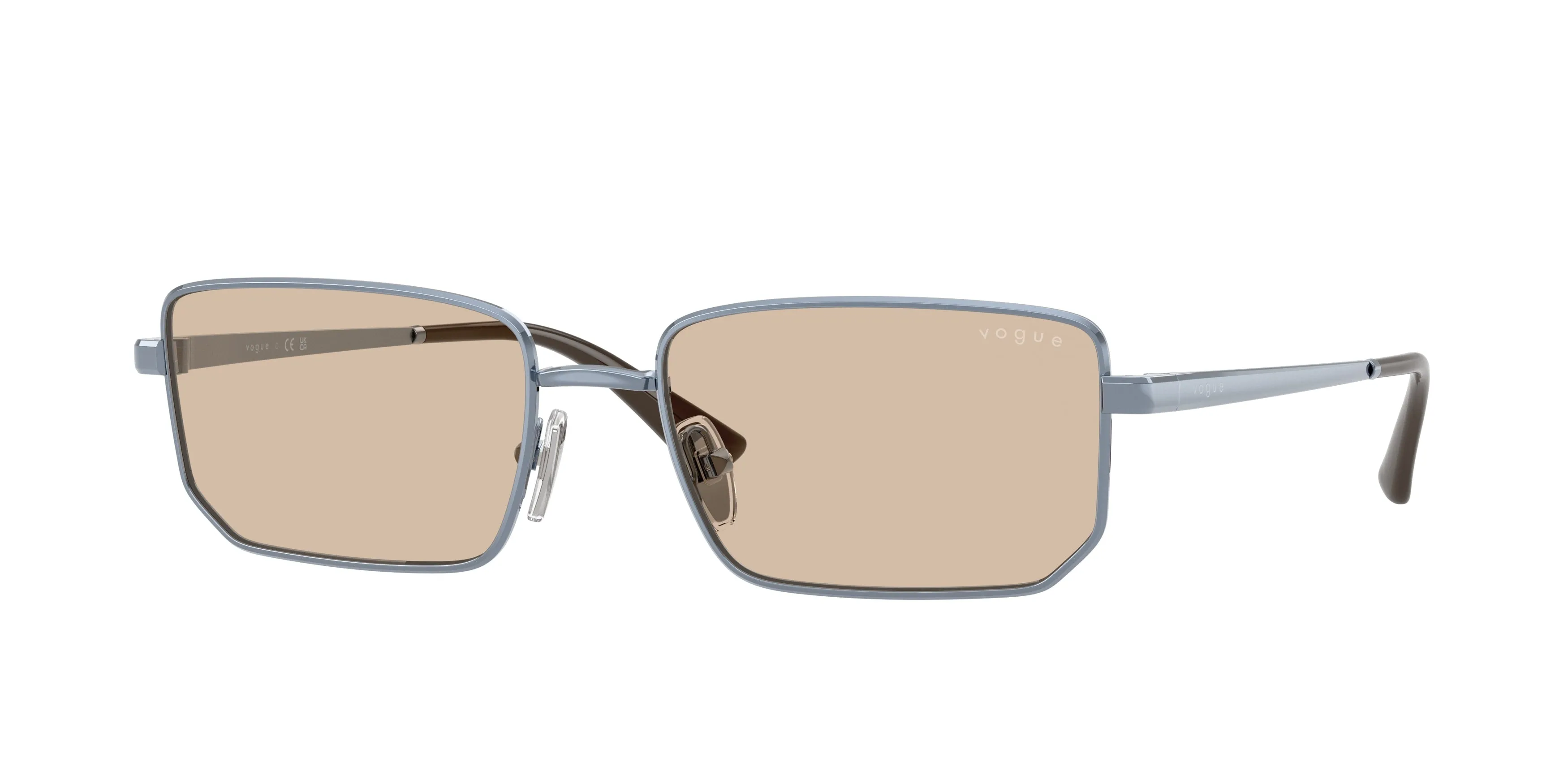 VOGUE EYEWEAR VO4352S 521493 Occhiali da sole Metallo Blu Marrone Geometrica Normale