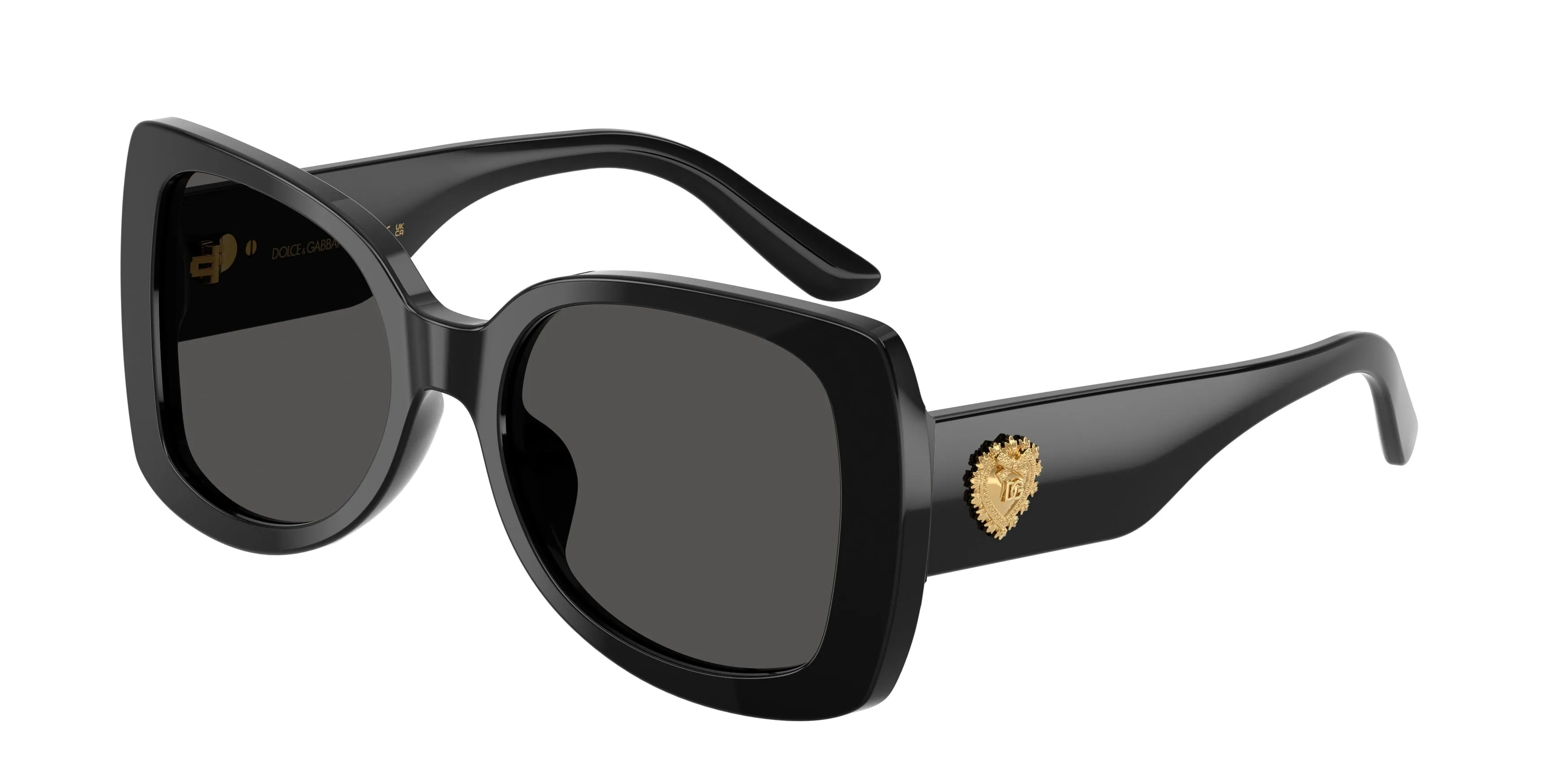 Dolce & Gabbana DX4012 501/87 Occhiali da sole Acetato Nero Grigio Farfalla Normale