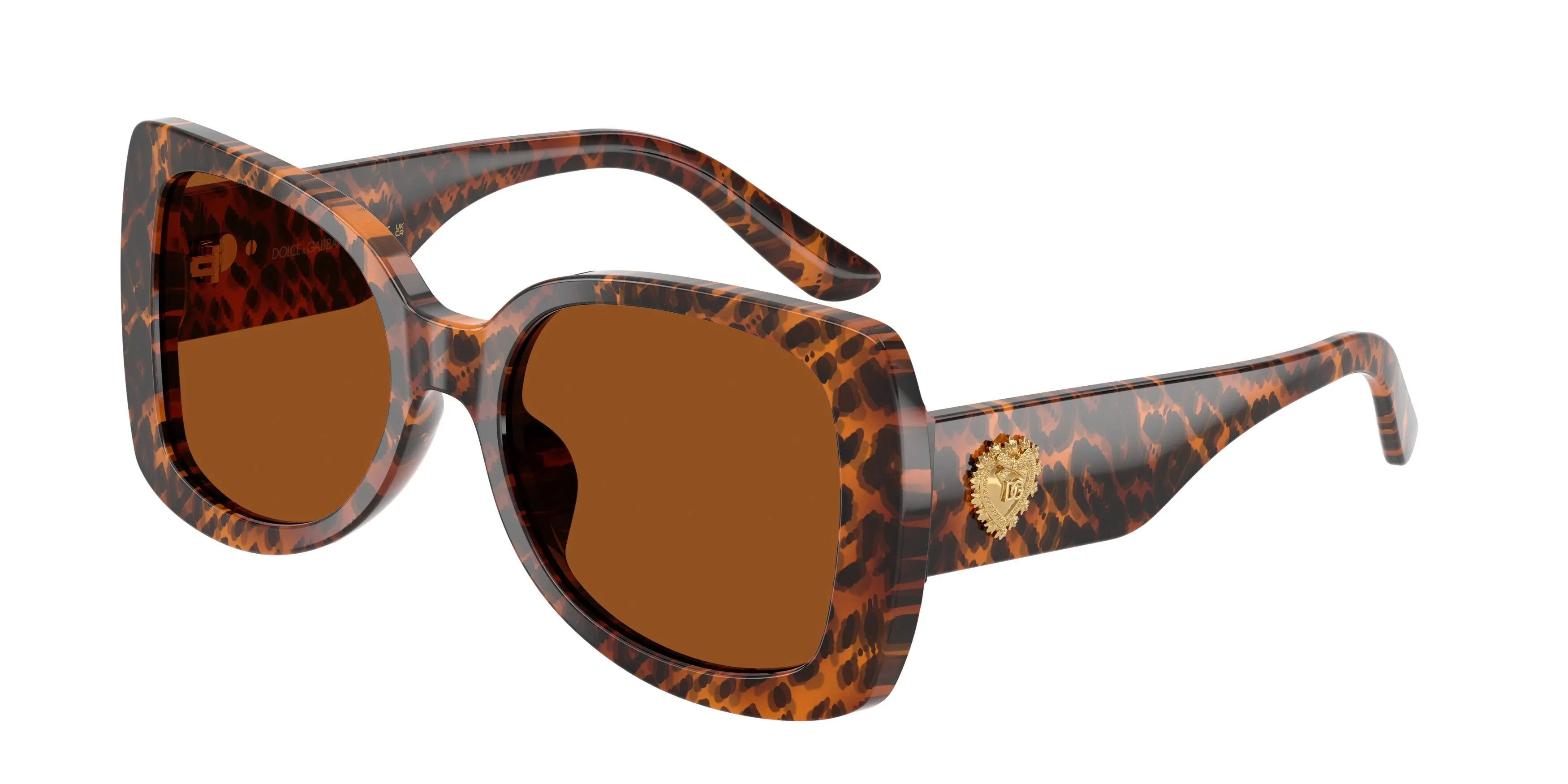 Dolce & Gabbana DX4012 347073 Occhiali da sole Acetato Marrone Marrone Farfalla Normale