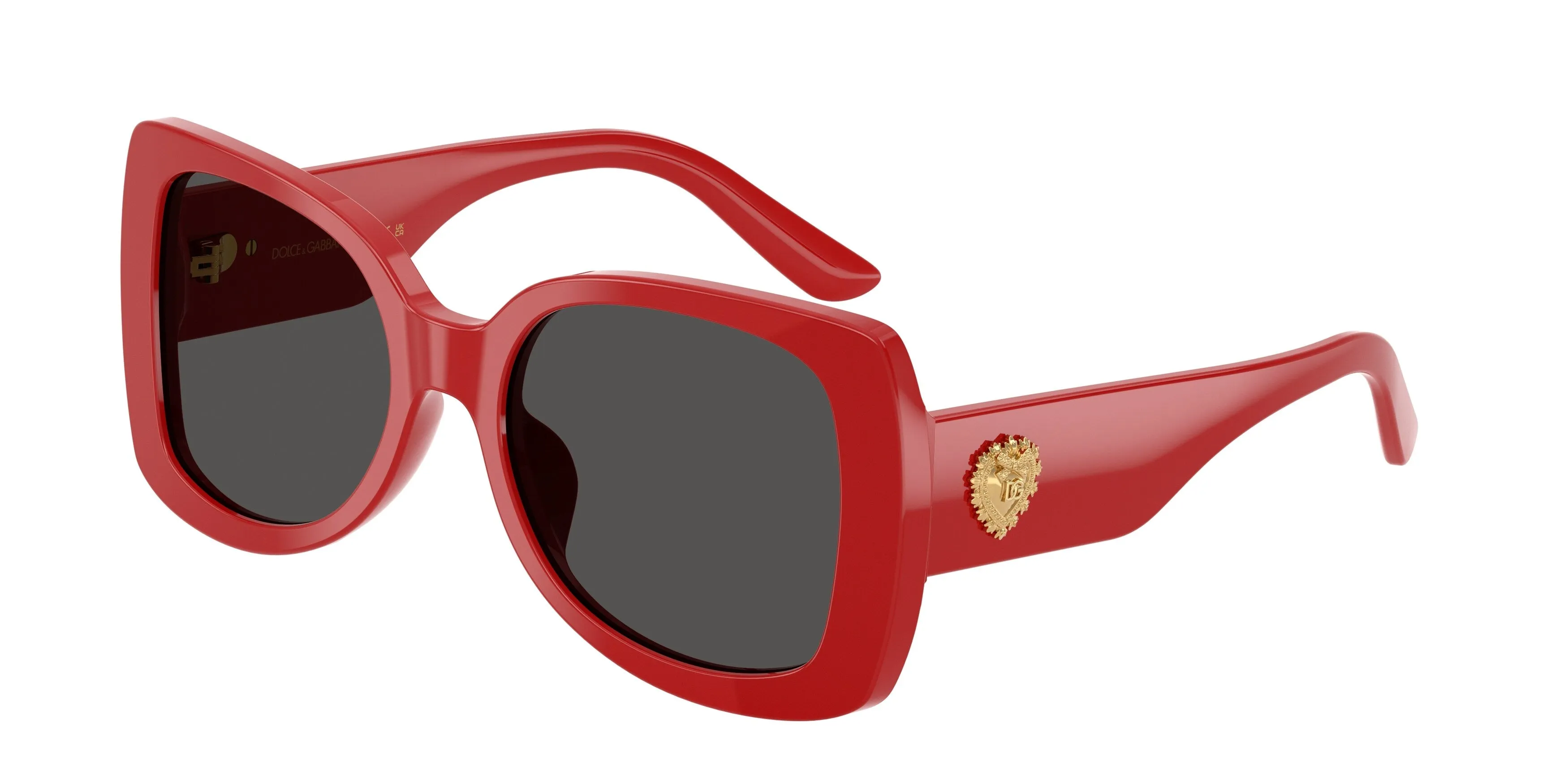 Dolce & Gabbana DX4012 308887 Occhiali da sole Acetato Rosso Grigio Farfalla Normale