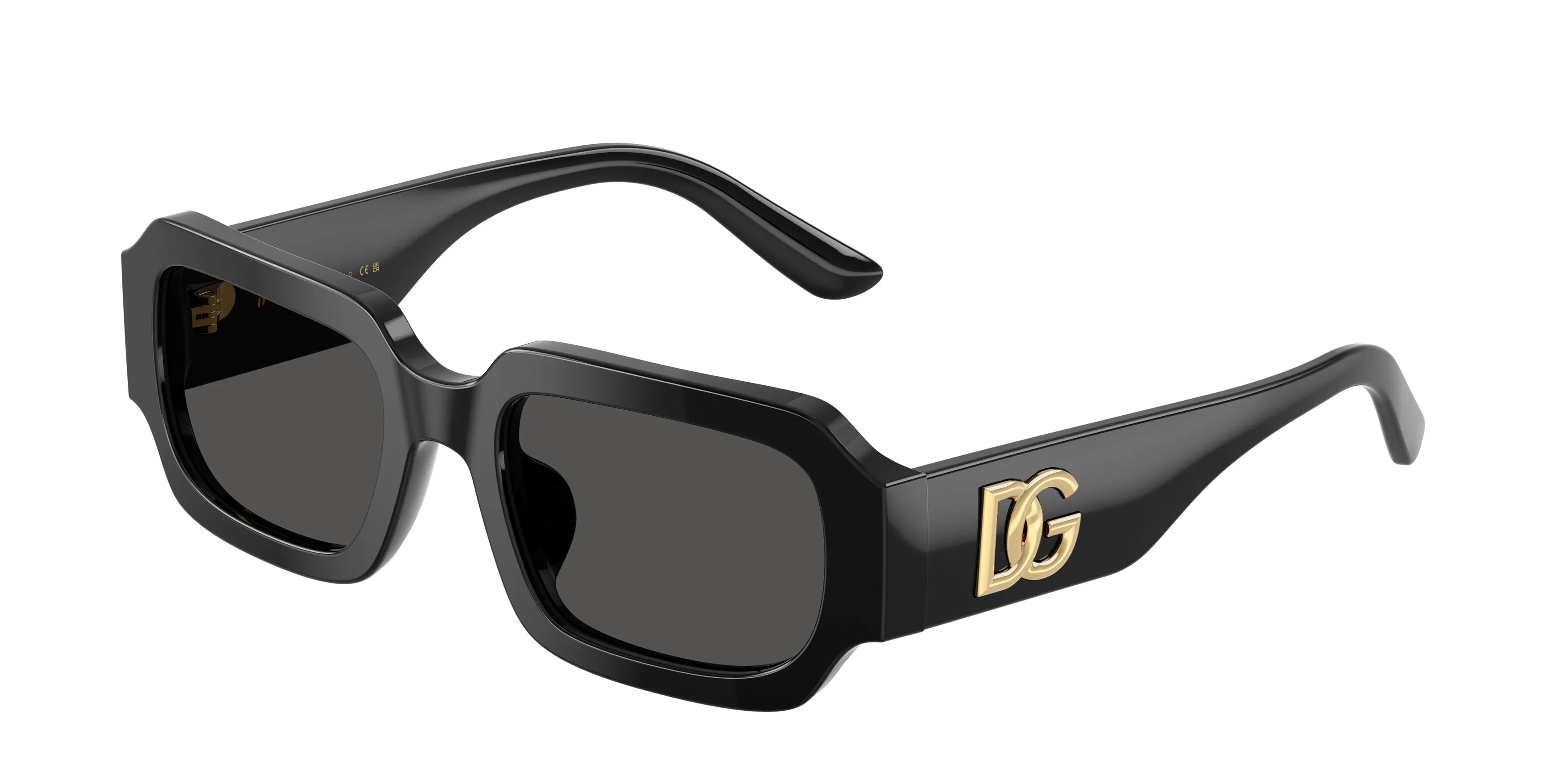 Dolce & Gabbana DX4011 501/87 Occhiali da sole Acetato Nero Grigio Squadrata Normale