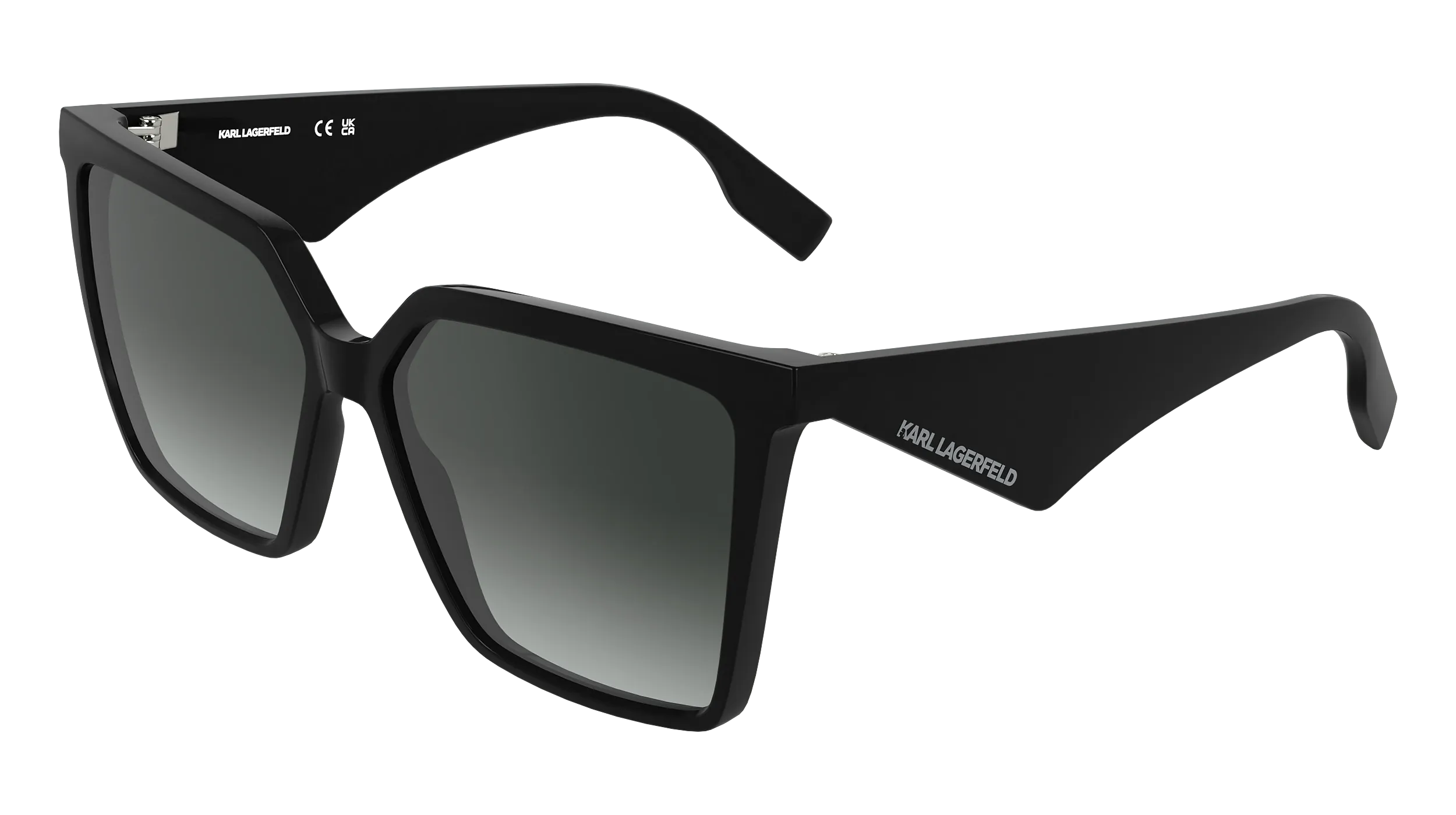 Karl Lagerfeld KL6207S 001 Occhiali da sole Bio-iniettato Nero Fumo Squadrata Normale