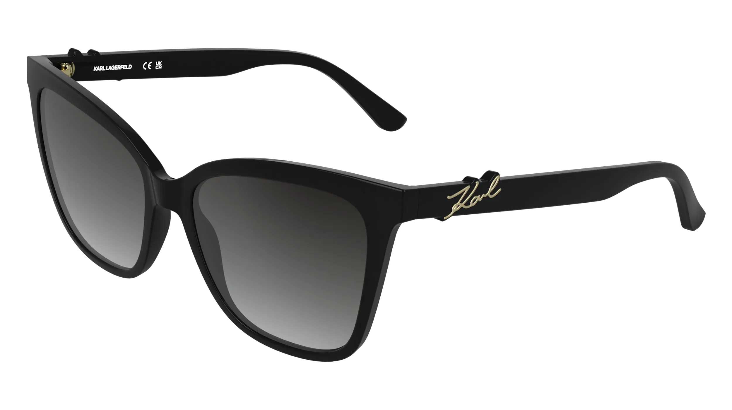 Karl Lagerfeld KL6223S 001 Occhiali da sole Bio-iniettato Nero Fumo Squadrata Normale