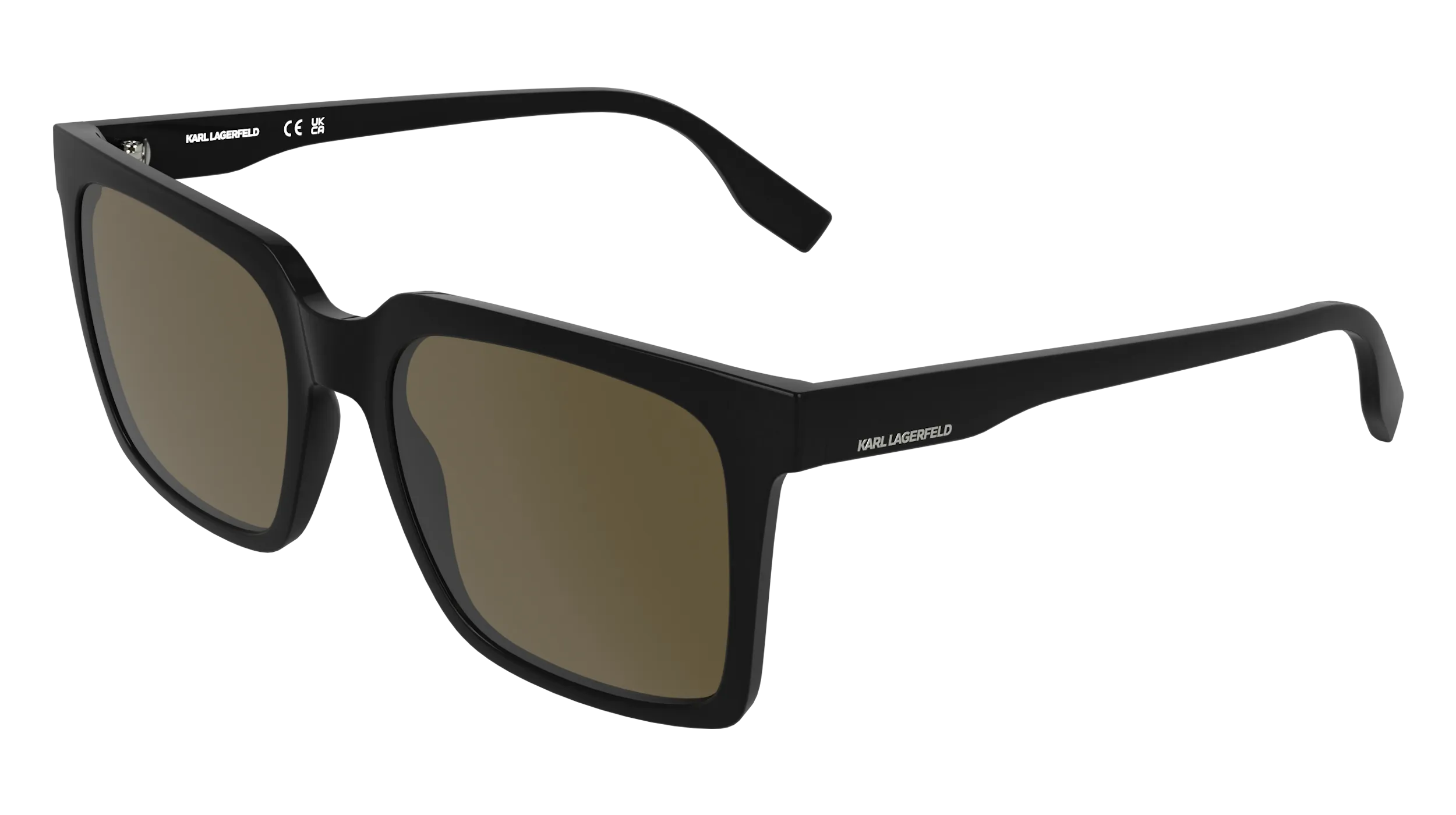 Karl Lagerfeld KL6224S 001 Occhiali da sole Bio-iniettato Nero Marrone Squadrata Normale