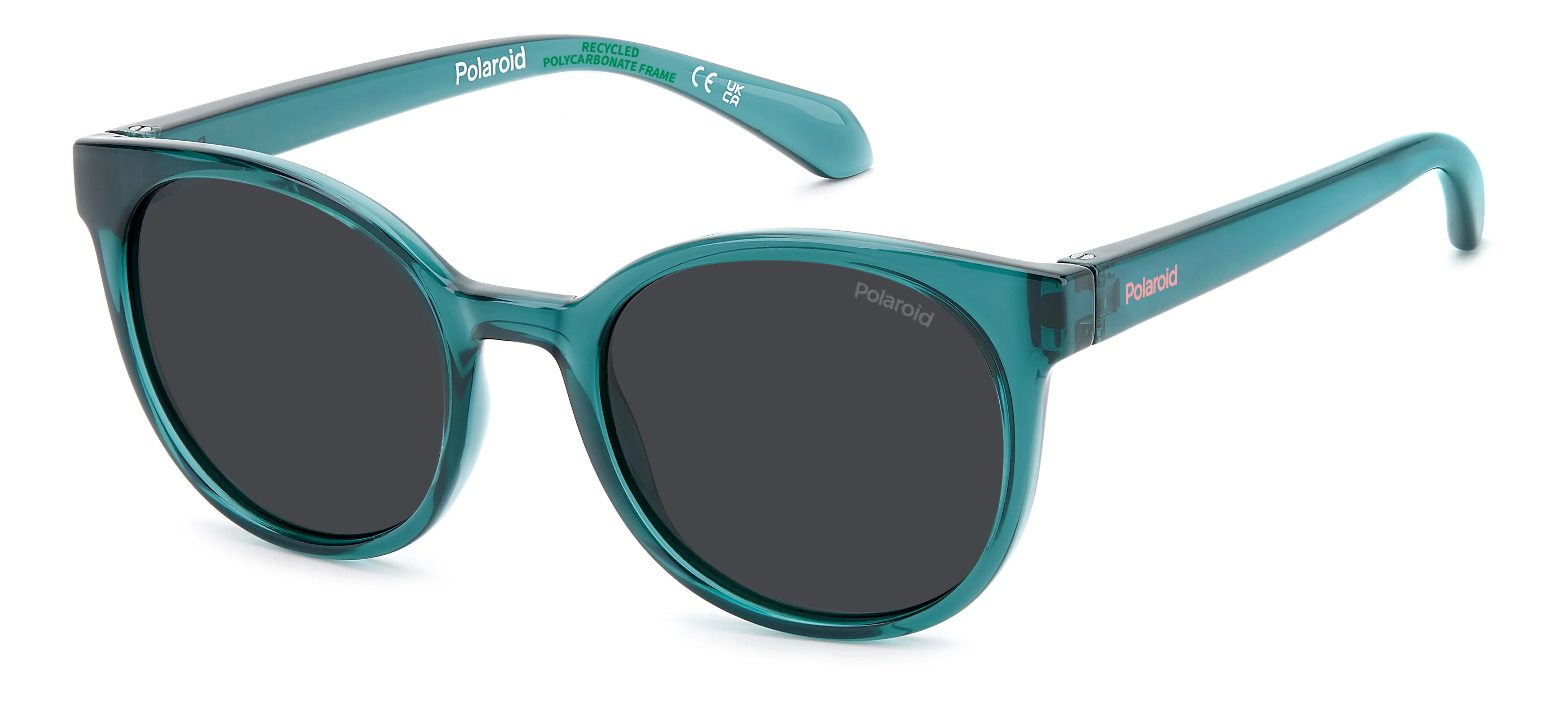 Polaroid PLD 8076/S ZI9/M9 Occhiali da sole bambino Policarbonato Verde Grigio Farfalla Polarizzata
