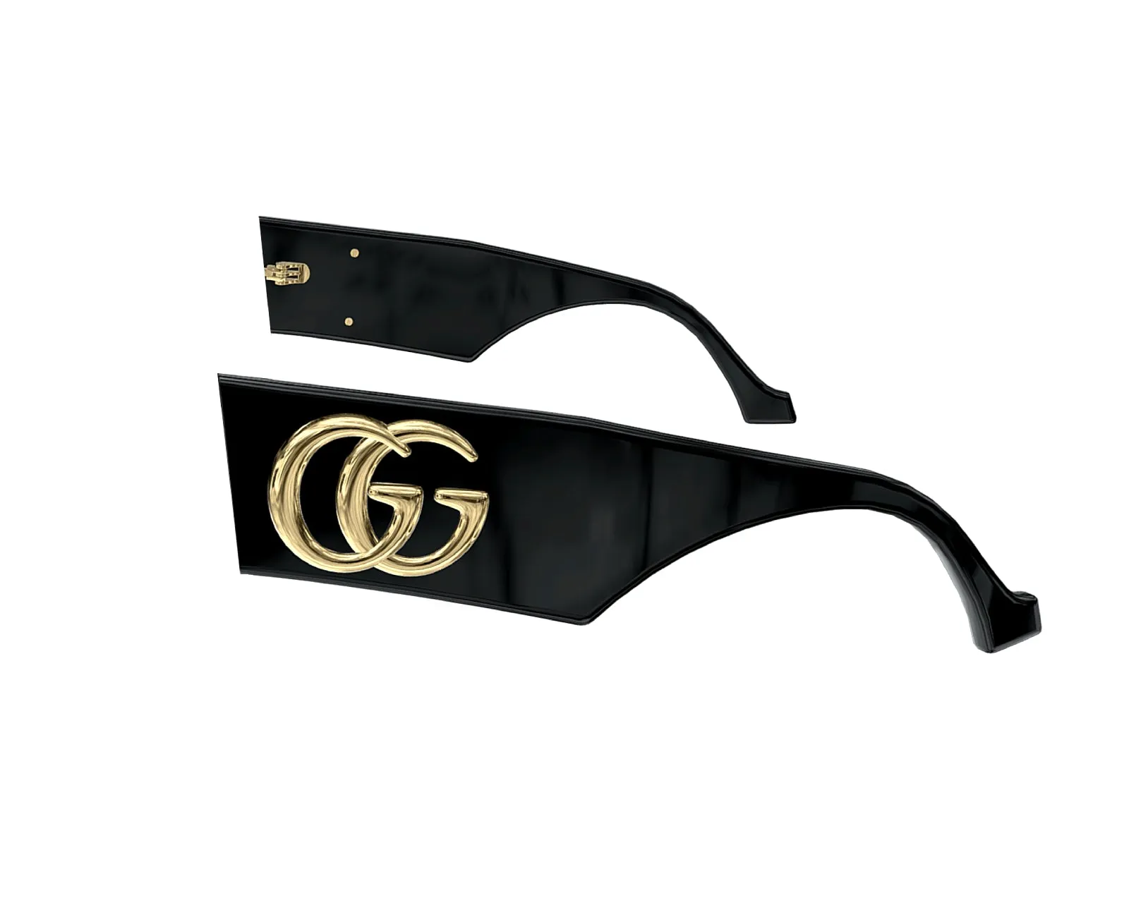Gucci Gucci Aste di ricambio GG0956S Aste di ricambio Nero