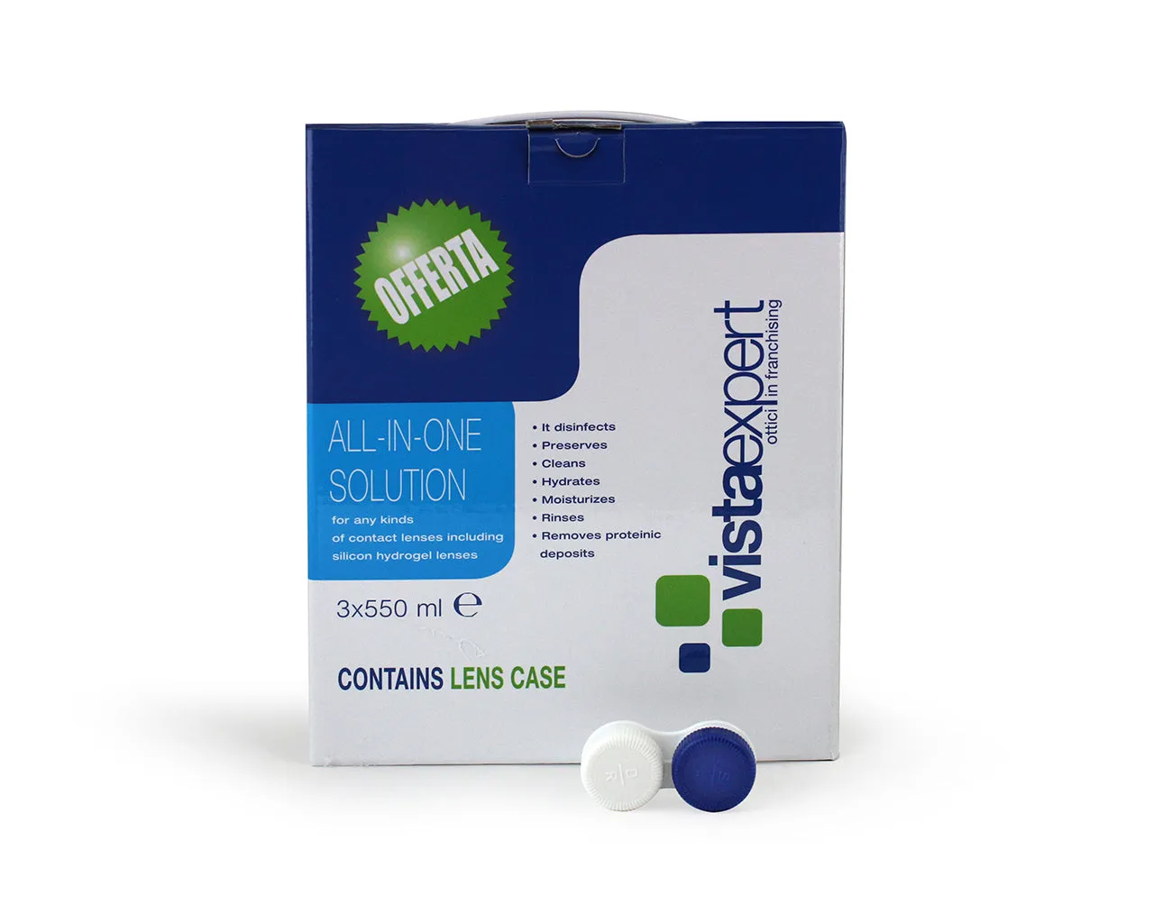 VistaExpert VistaExpert 3 Confezioni Scorta Soluzione Unica 550 ML Liquidi