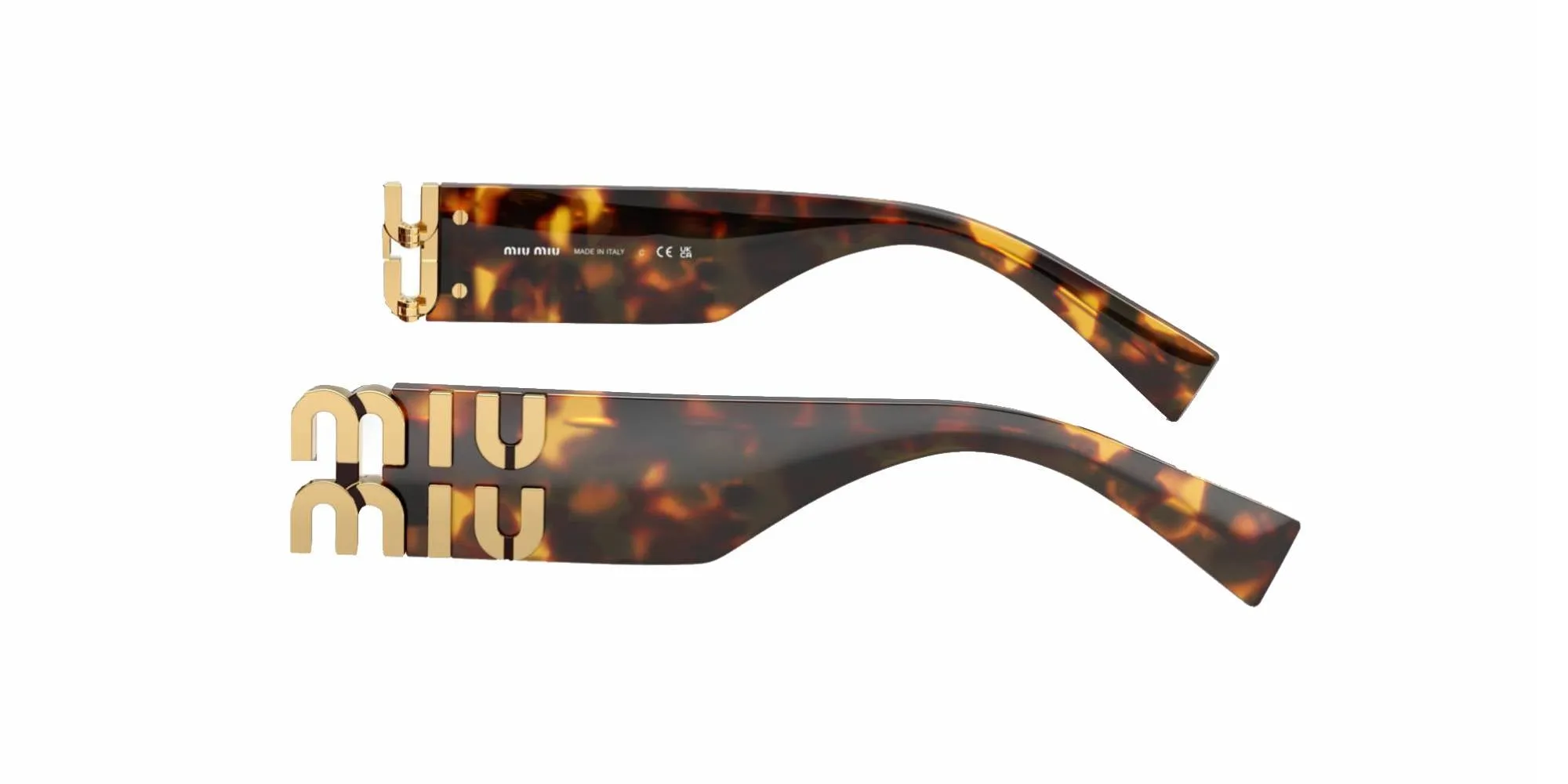 Miu Miu Miu Miu Aste di ricambio MU 11WS Aste di ricambio Acetato Havana