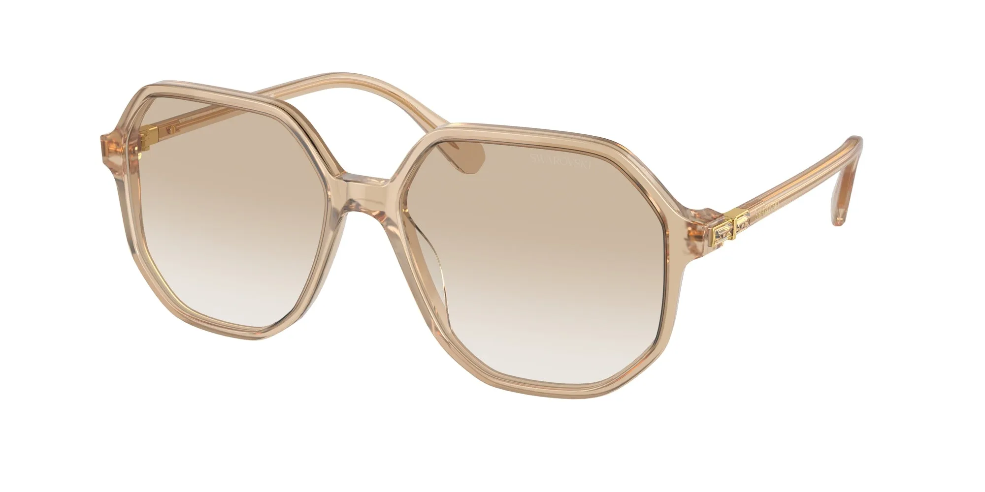 Swarovski SK6003 103411 Occhiali da sole Acetato Marrone Geometrica Normale Sfumato