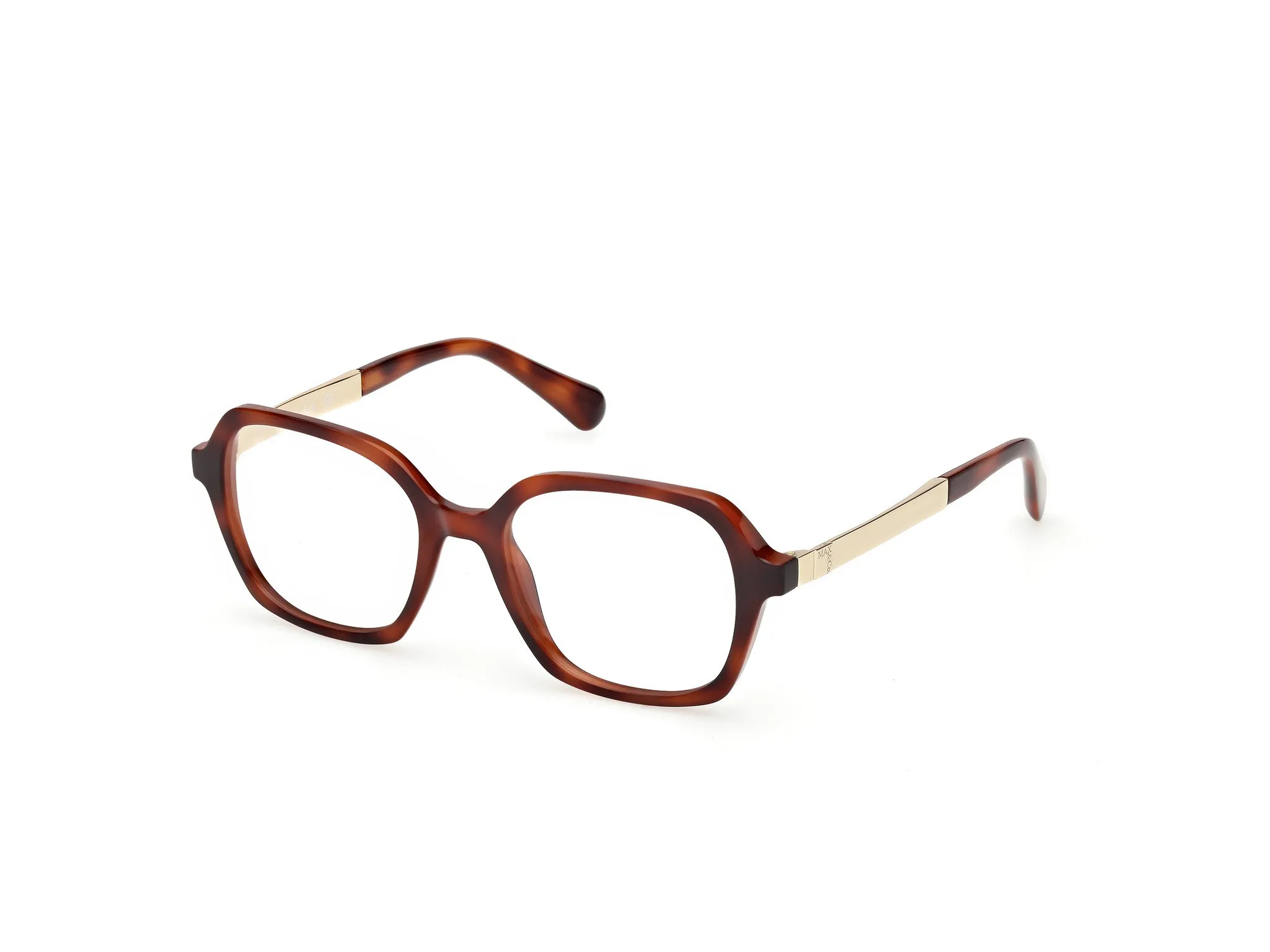 MAX&Co MO5190 53 Montature da vista Iniettato Havana Geometrica Normale