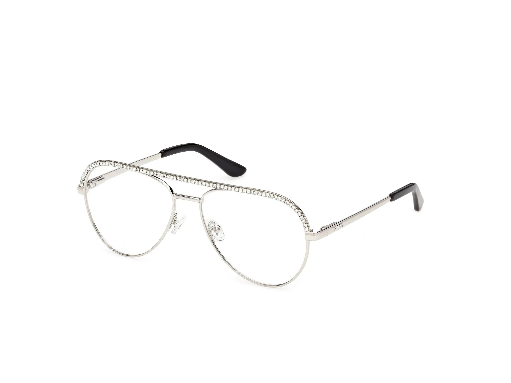 Guess GU50321 10 Montature da vista Metallo Grigio Pilot Normale