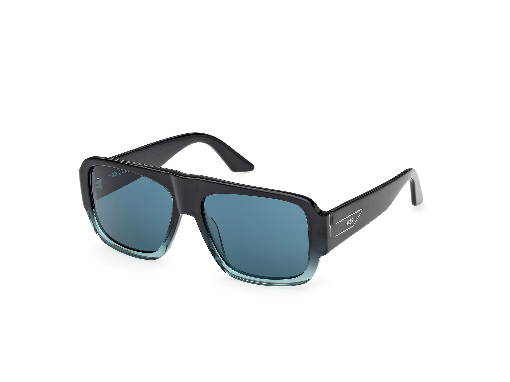 GCDS GD0069 89N Occhiali da sole Acetato Turchese Verde Squadrata Normale