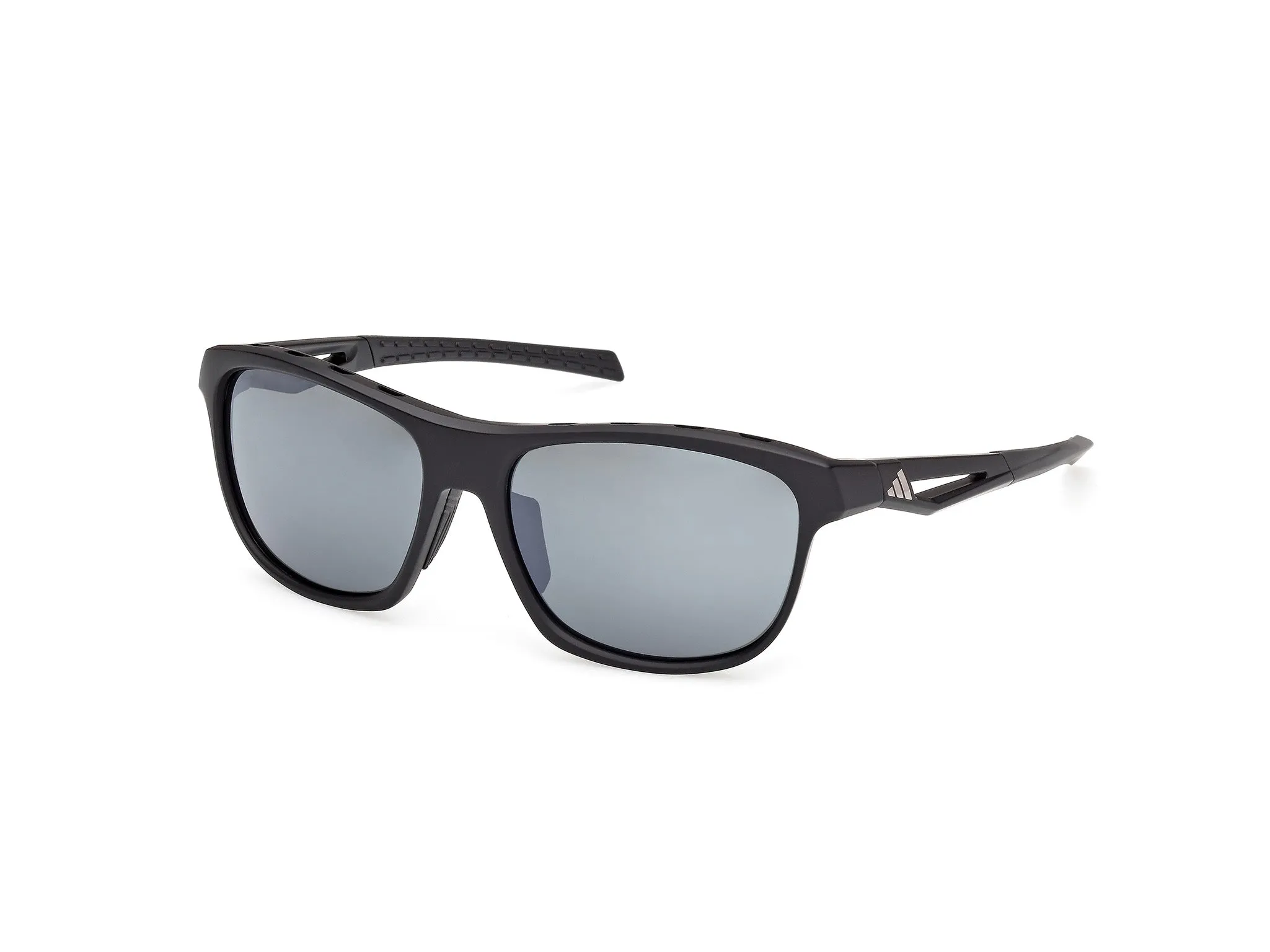 Adidas Sport SP0118 02D Occhiali da sole Iniettato Nero Fumo Squadrata Polarizzata