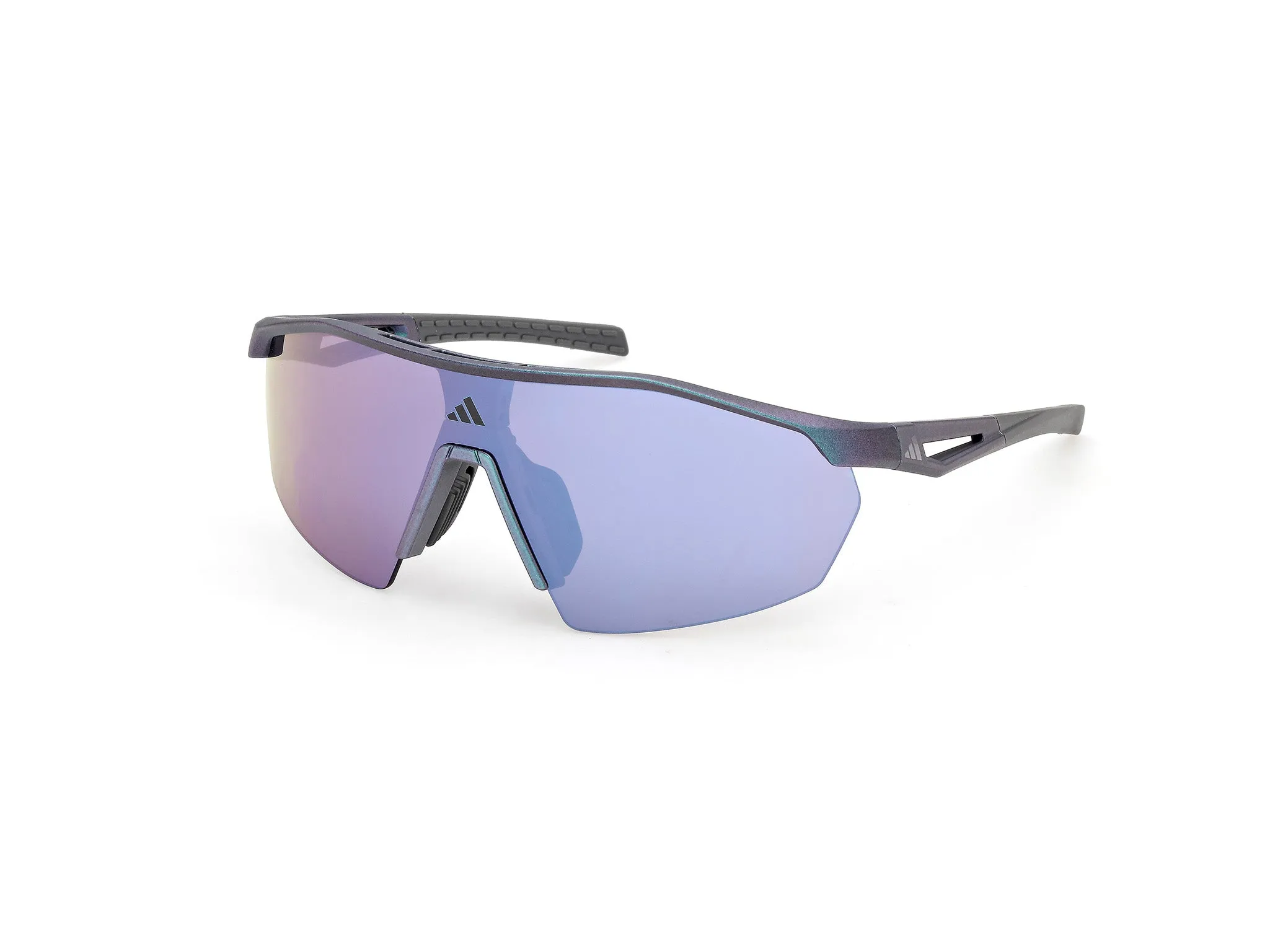 Adidas Sport SP0116 ANEMOS LIGHT S 97Z Occhiali da sole Iniettato Verde Viola Maschera Normale