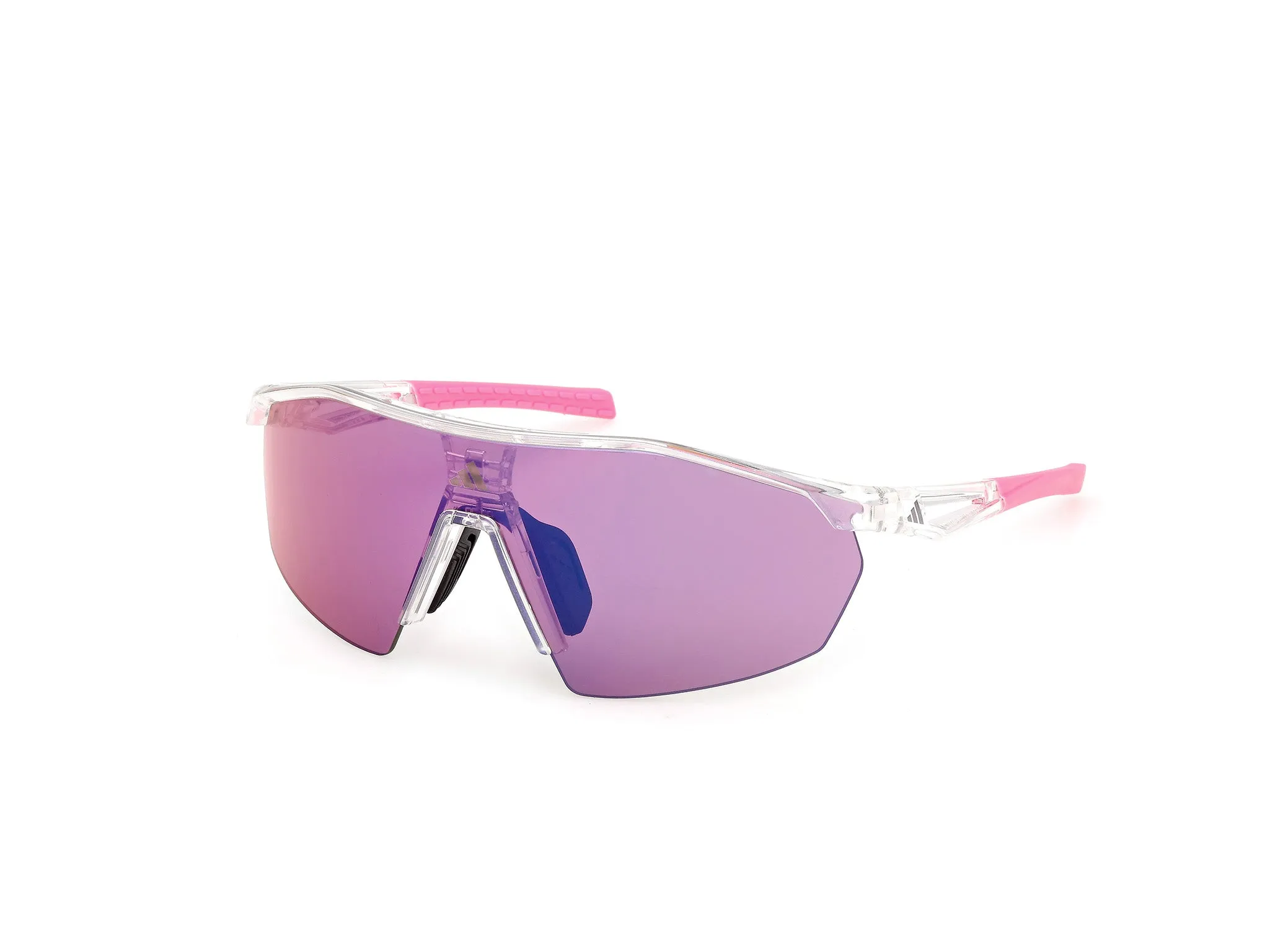 Adidas Sport SP0116 ANEMOS LIGHT S 26Z Occhiali da sole Iniettato Trasparente Viola Maschera Normale